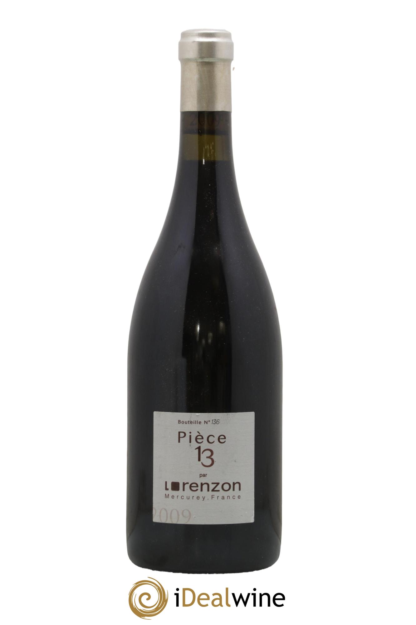 Mercurey 1er Cru Pièce 13 Bruno Lorenzon 2009 - Posten von 1 Flasche - 0