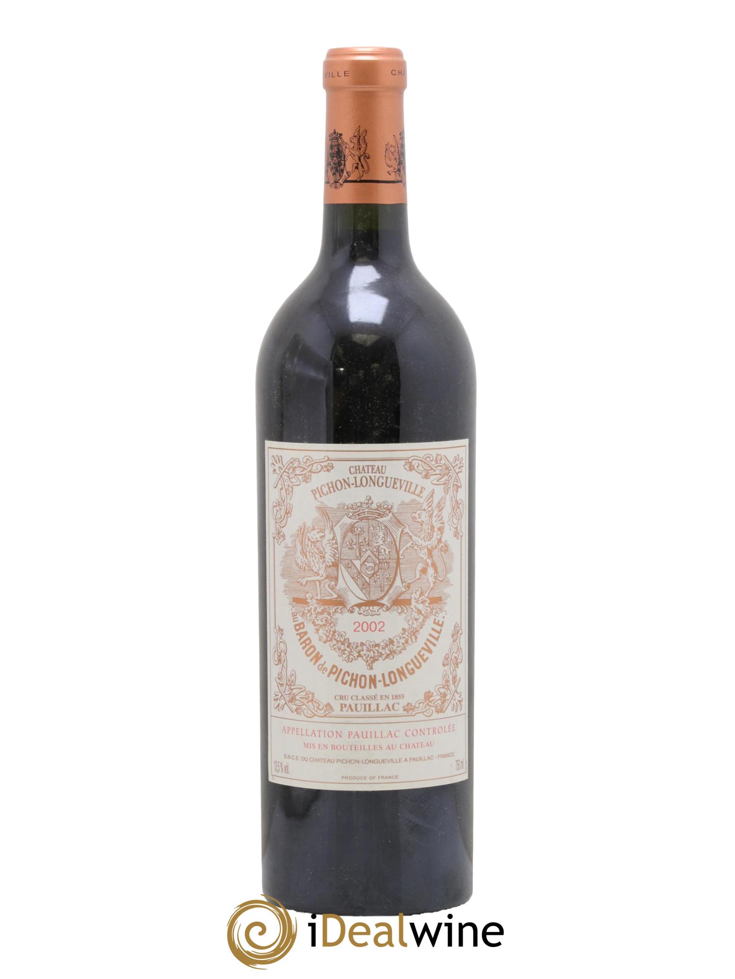 Pichon Longueville Baron 2ème Grand Cru Classé 2002 - Lot of 1 bottle - 0
