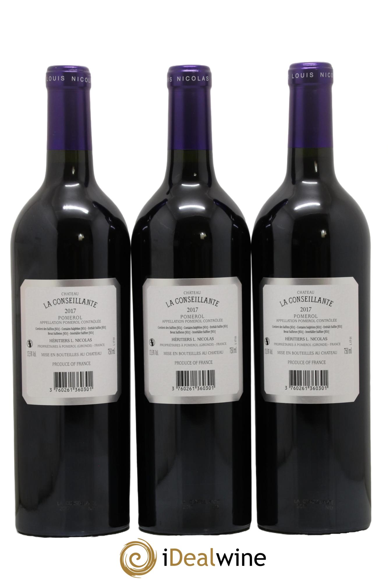 Château la Conseillante 2017 - Lotto di 6 bottiglie - 4