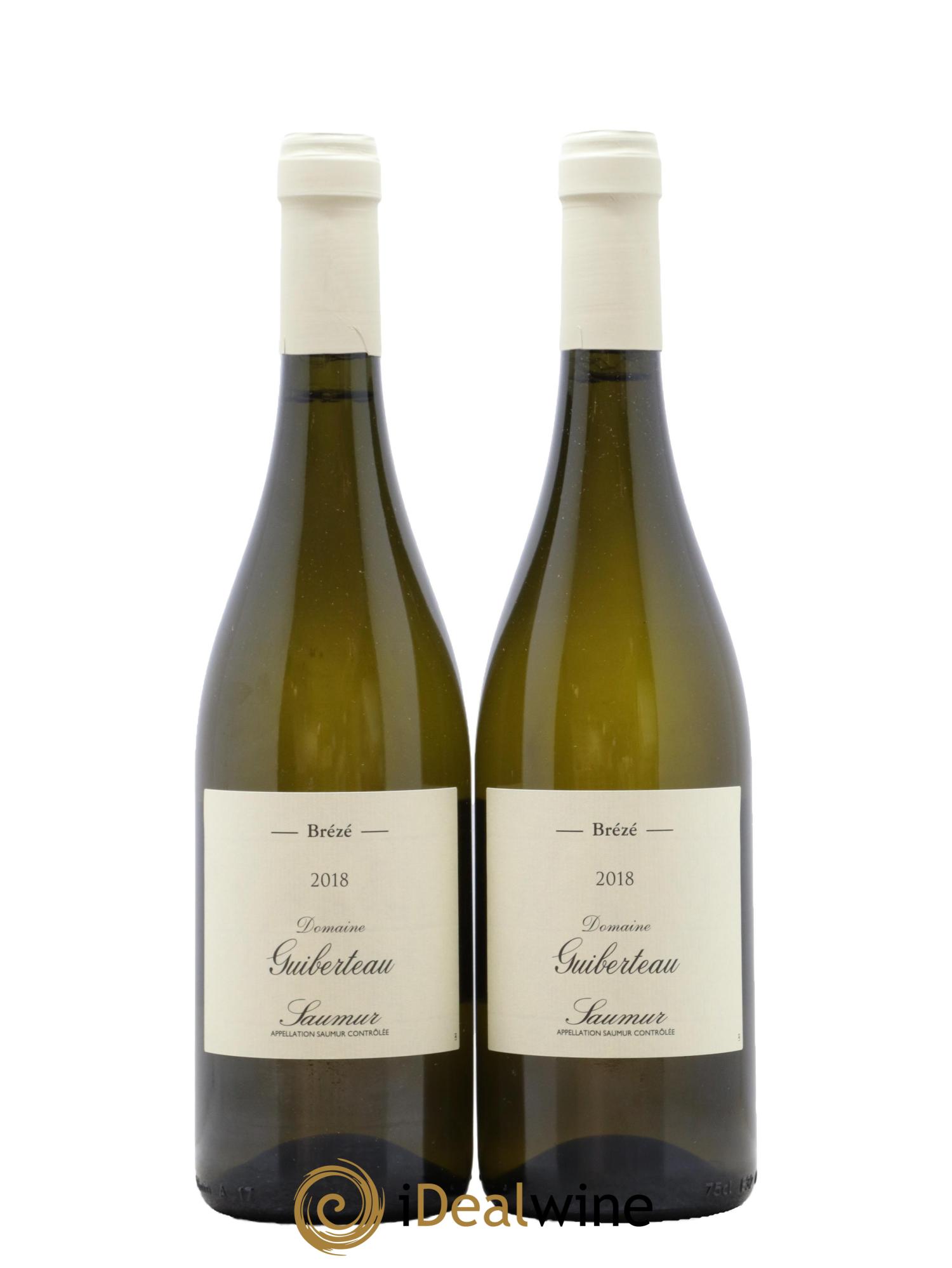 Saumur Brézé Domaine Guiberteau 2018 - Lot de 2 bouteilles - 0