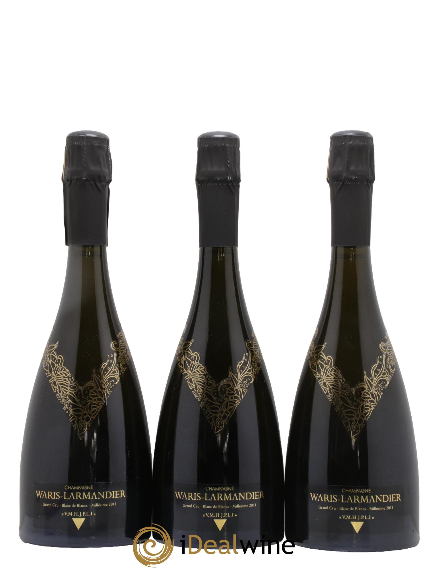 Champagne Grand Cru Blanc de Blancs Cuvée VMHJPLI Waris-Larmandier 2011 - Lot de 3 bouteilles - 0
