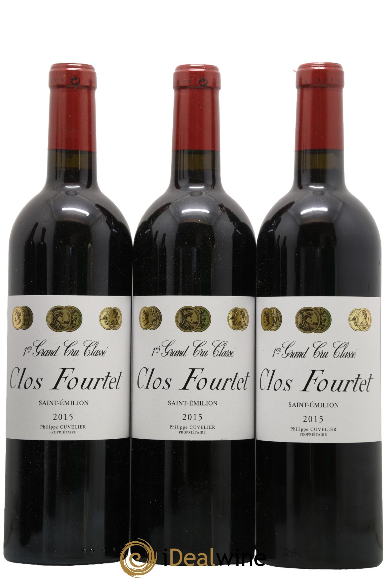 Clos Fourtet 1er Grand Cru Classé B 2015 - Lot de 6 bouteilles - 1