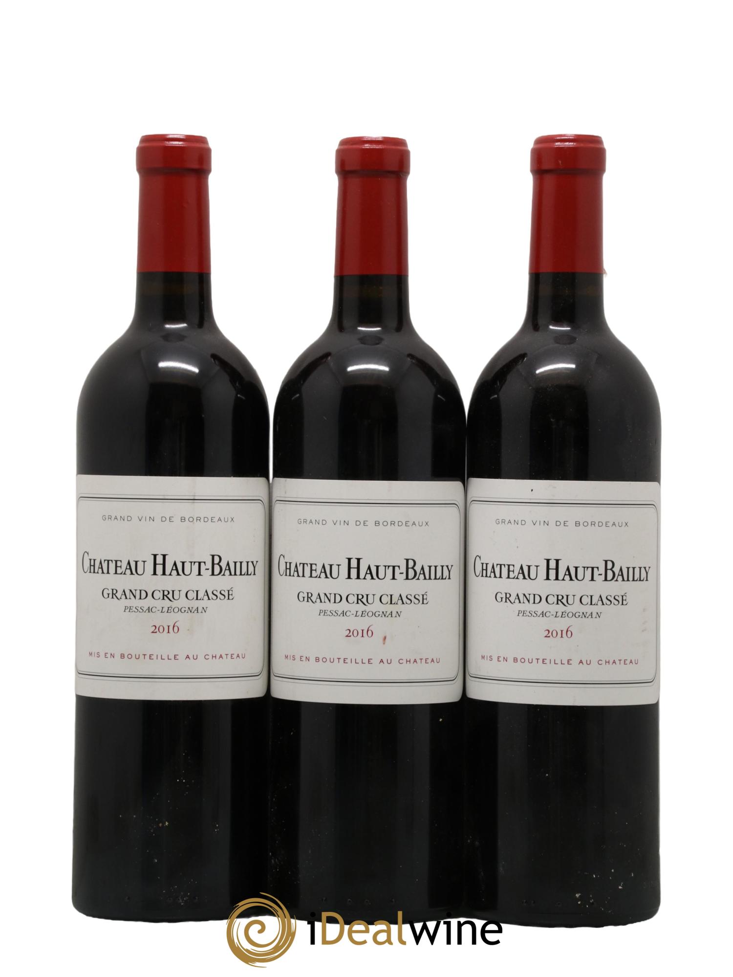 Château Haut-Bailly Cru Classé de Graves 2016 - Lot de 3 bouteilles - 0