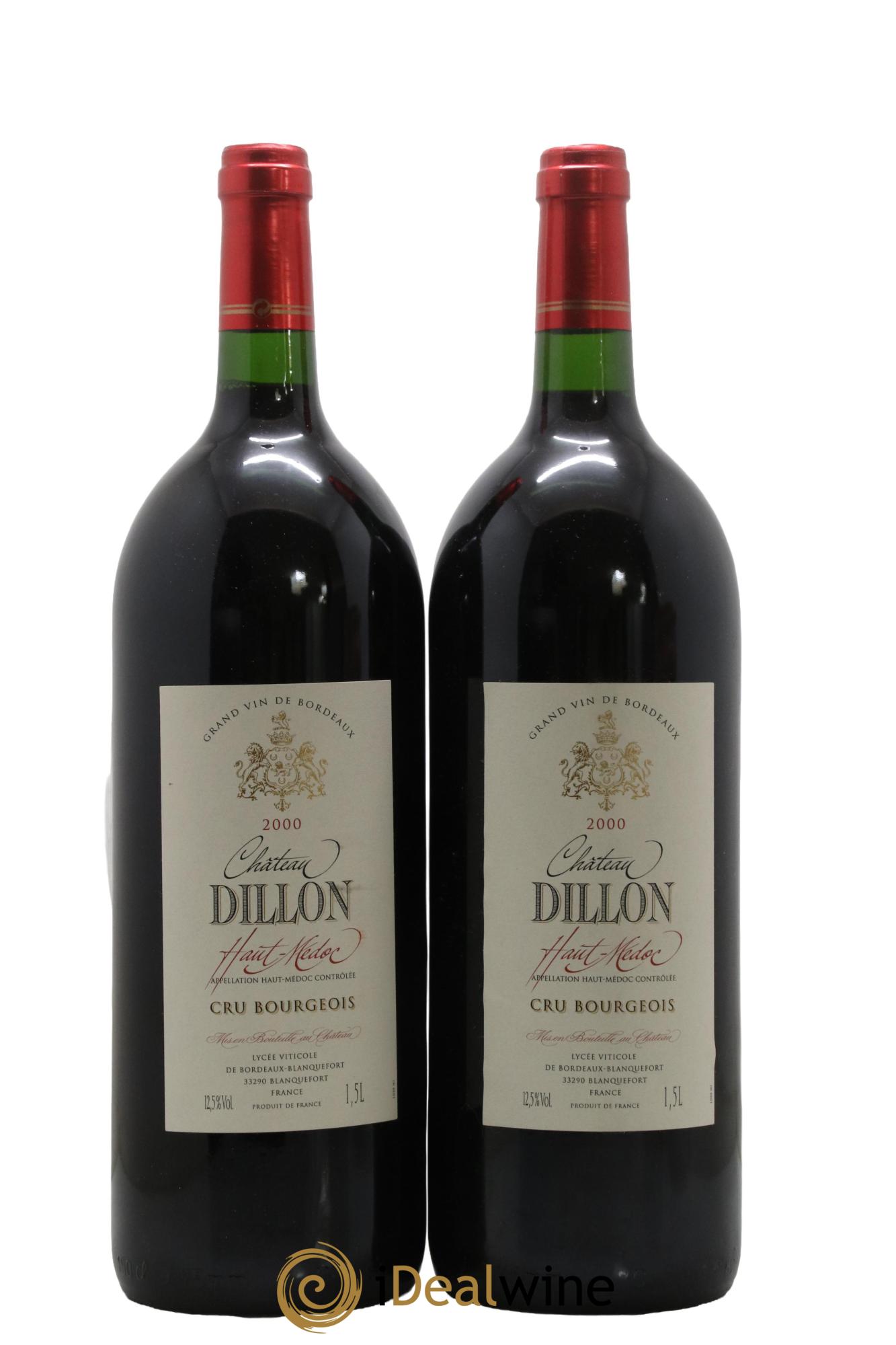 Château Dillon Cru Bourgeois 2000 - Posten von 2 Magnum - 0