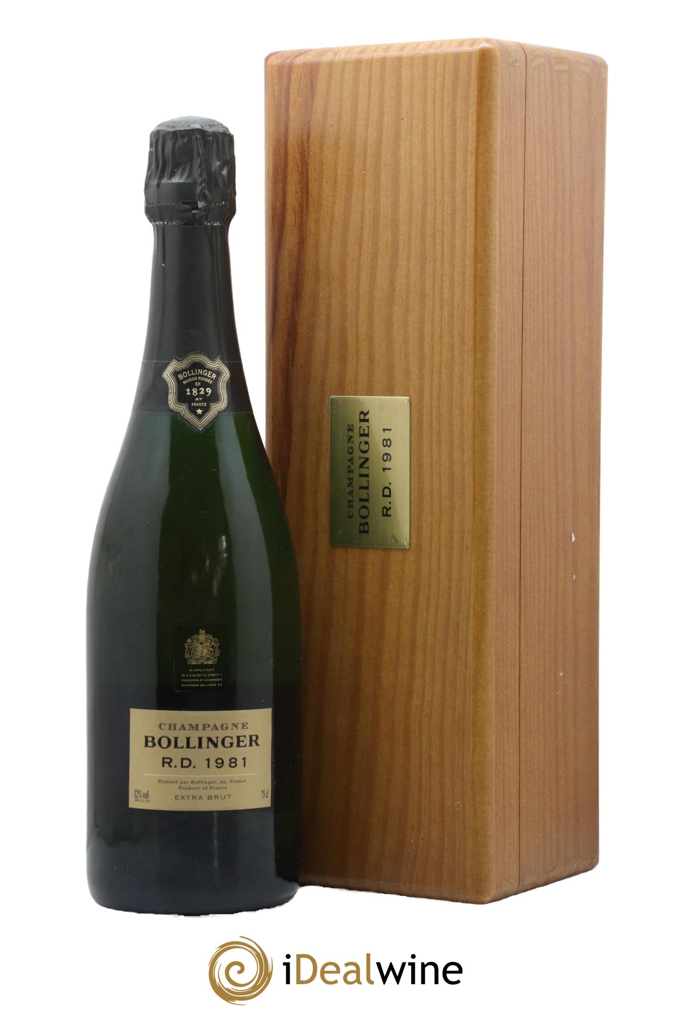R.D. Extra-Brut Bollinger 1981 - Lot de 1 bouteille - 0