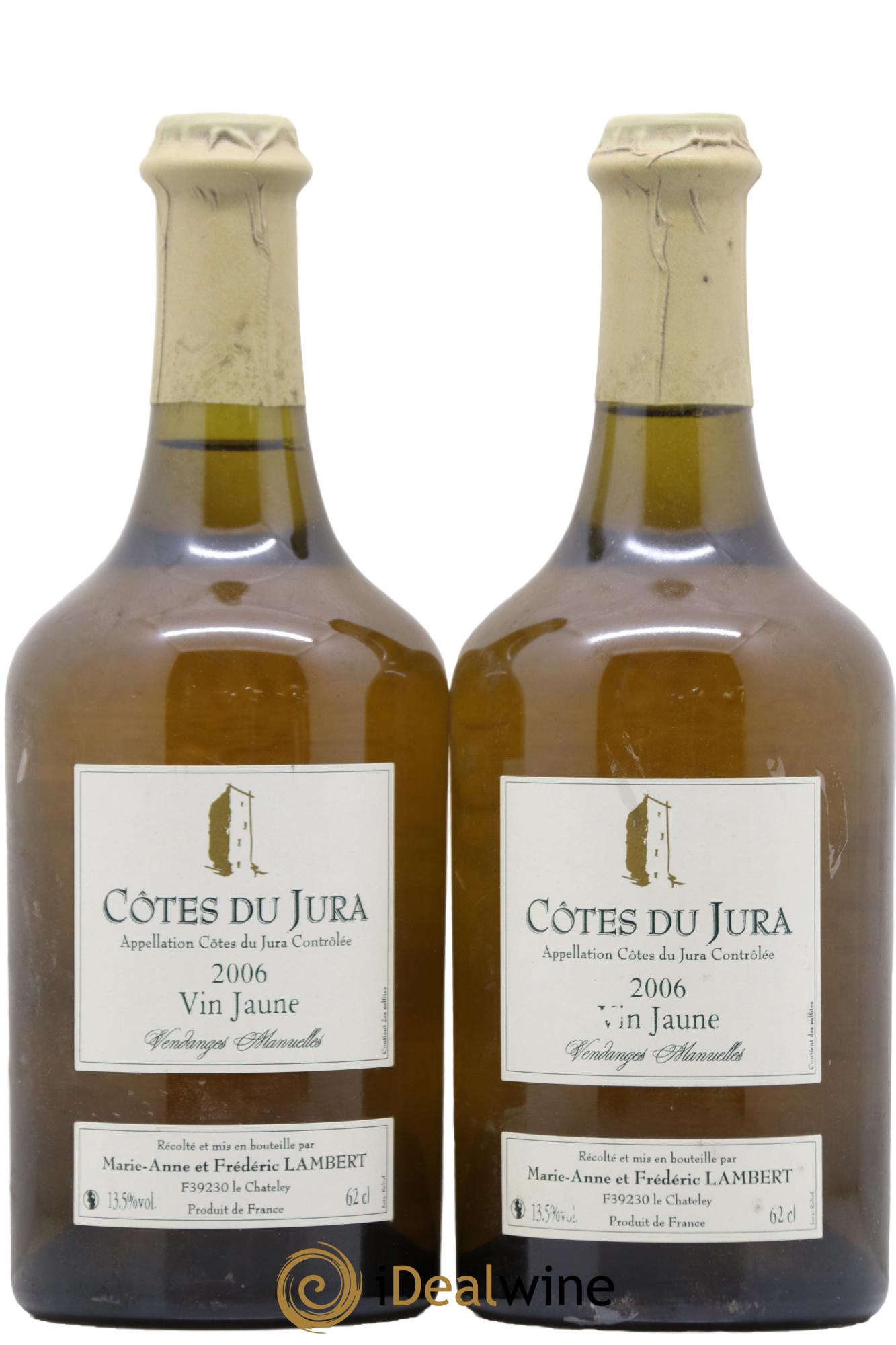 Côtes du Jura Vin Jaune Lambert Frederic 2006 - Lot de 2 clavelins - 0