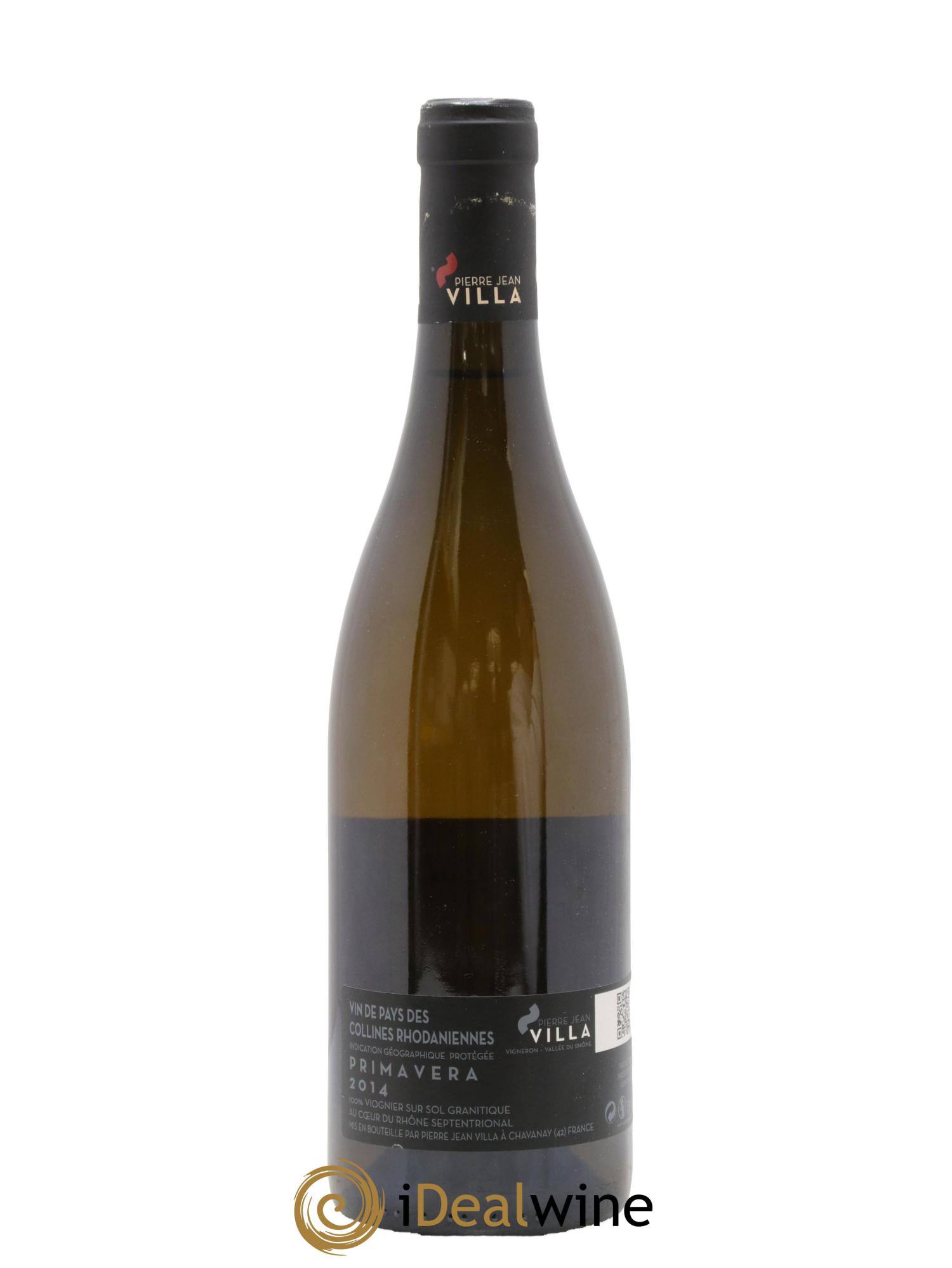 IGP Collines Rhodaniennes Primavera Pierre-Jean Villa 2014 - Lot of 1 bottle - 1
