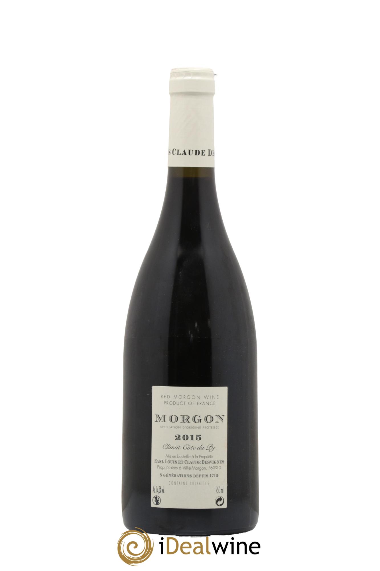 Morgon Côte de Py Javernières Louis-Claude Desvignes 2015 - Lot of 1 bottle - 1
