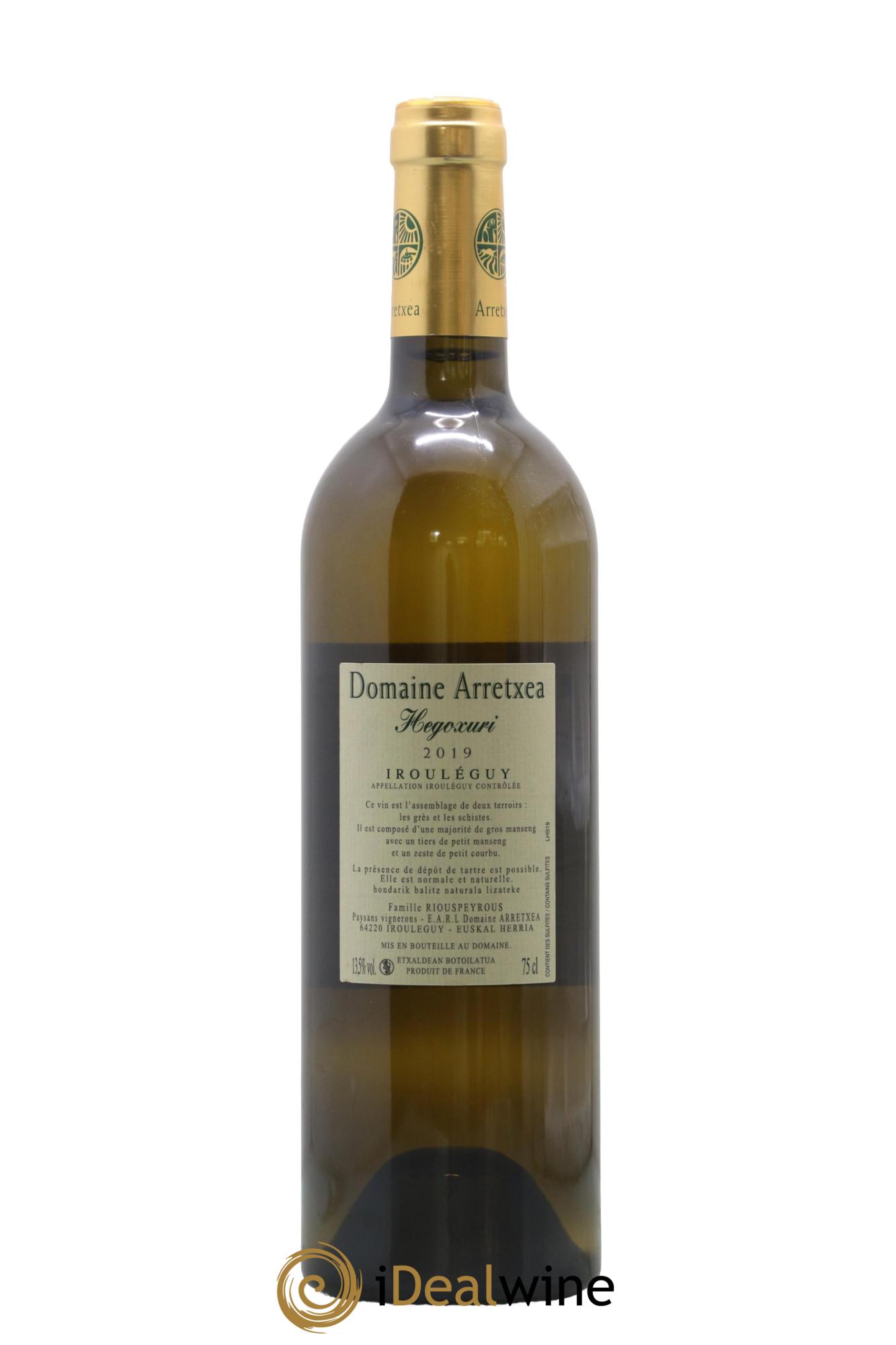 Irouléguy Hegoxuri Arretxea (Domaine) 2019 - Lot de 1 bouteille - 1