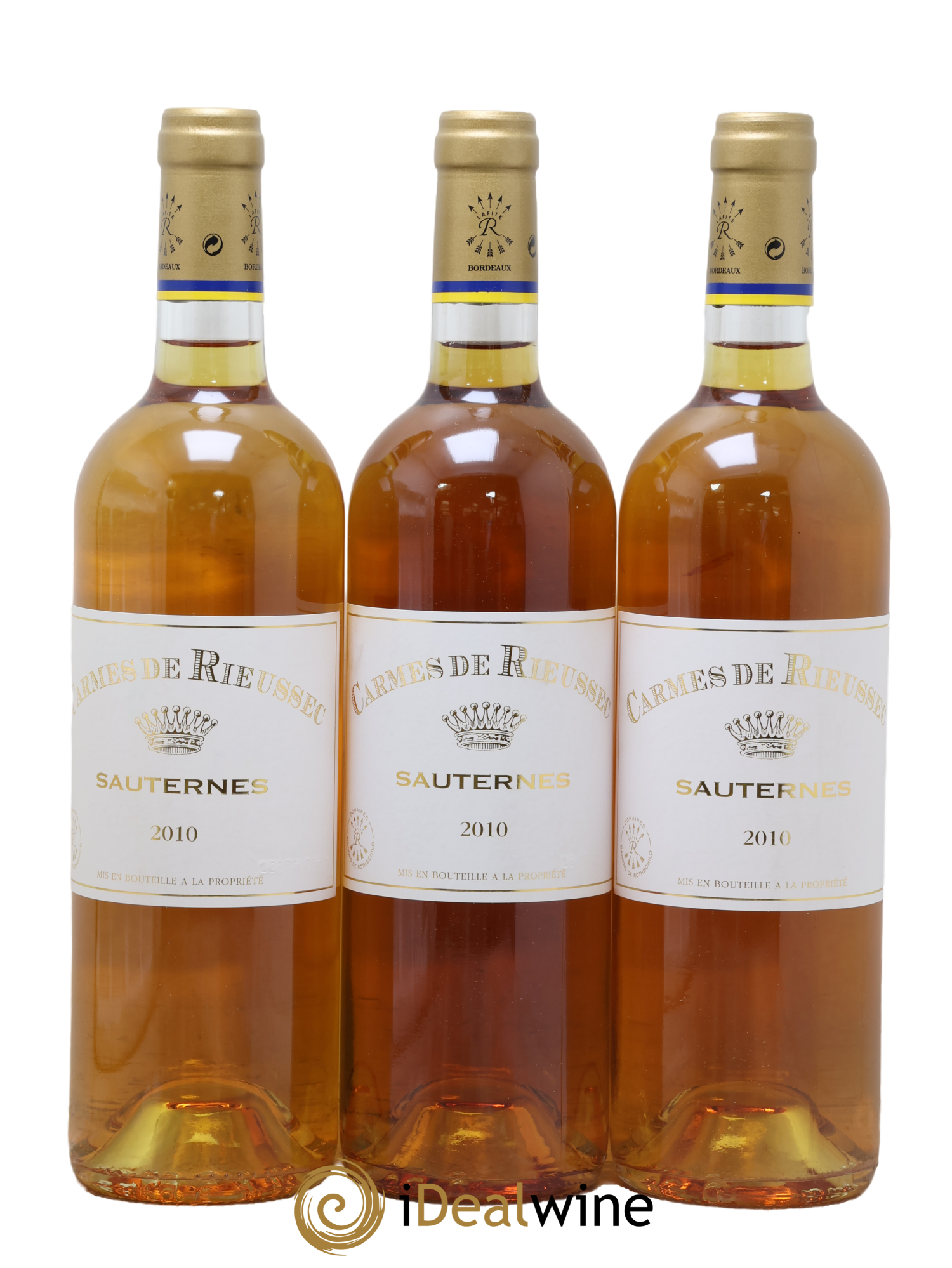 Carmes de Rieussec 2010 - Posten von 3 Flaschen - 0