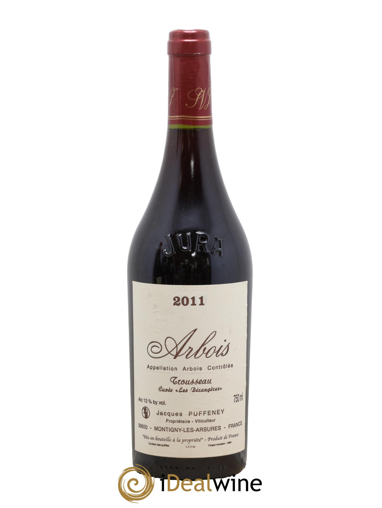 Arbois Trousseau Cuvée Les Bérangères Jacques Puffeney 2011 - Lot of 1 bottle - 0