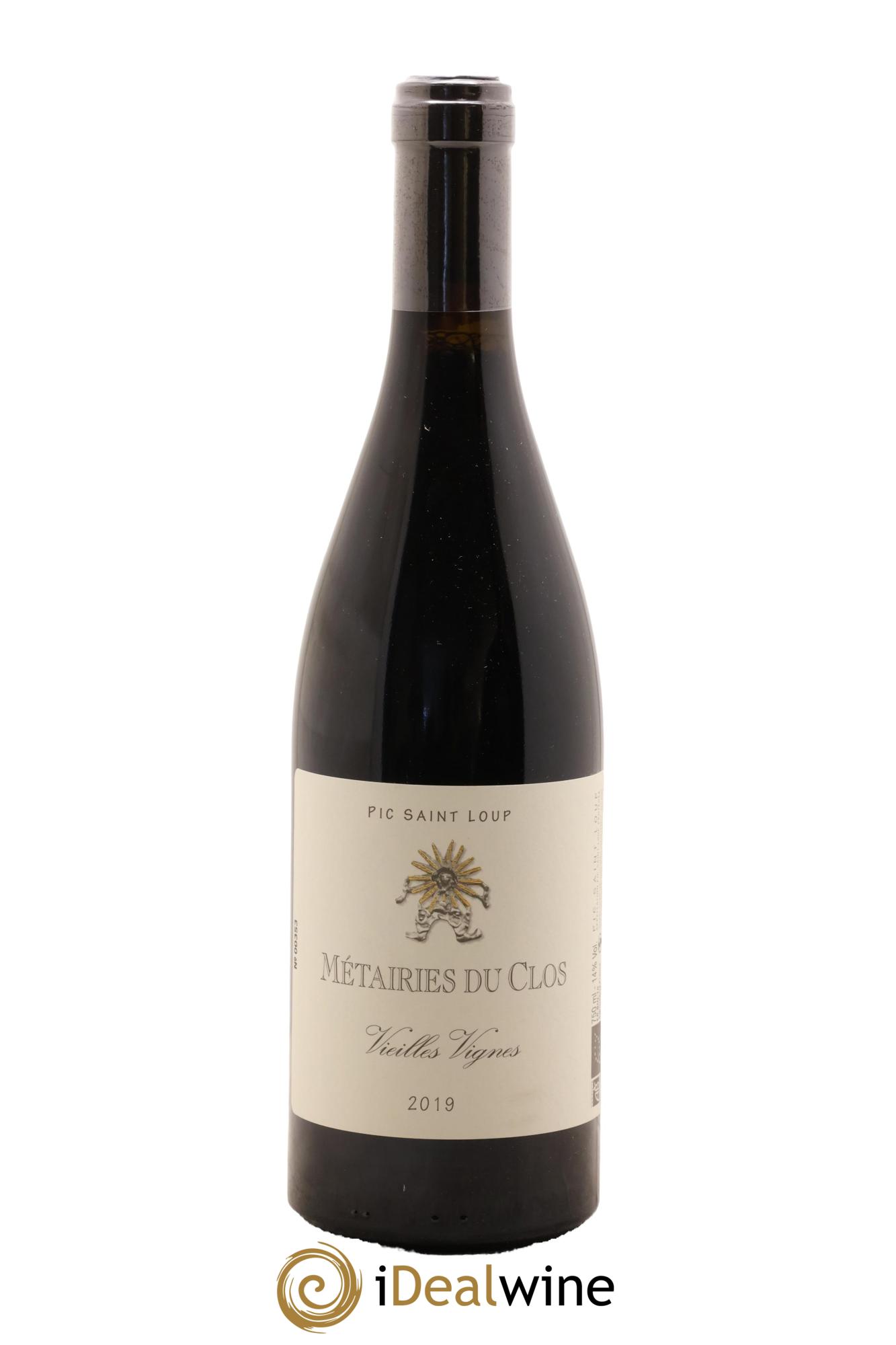 Pic Saint-Loup Les Métairies du Clos Vieilles Vignes Christophe Peyrus et Françoise Julien 2019 - Lot de 1 bouteille - 0