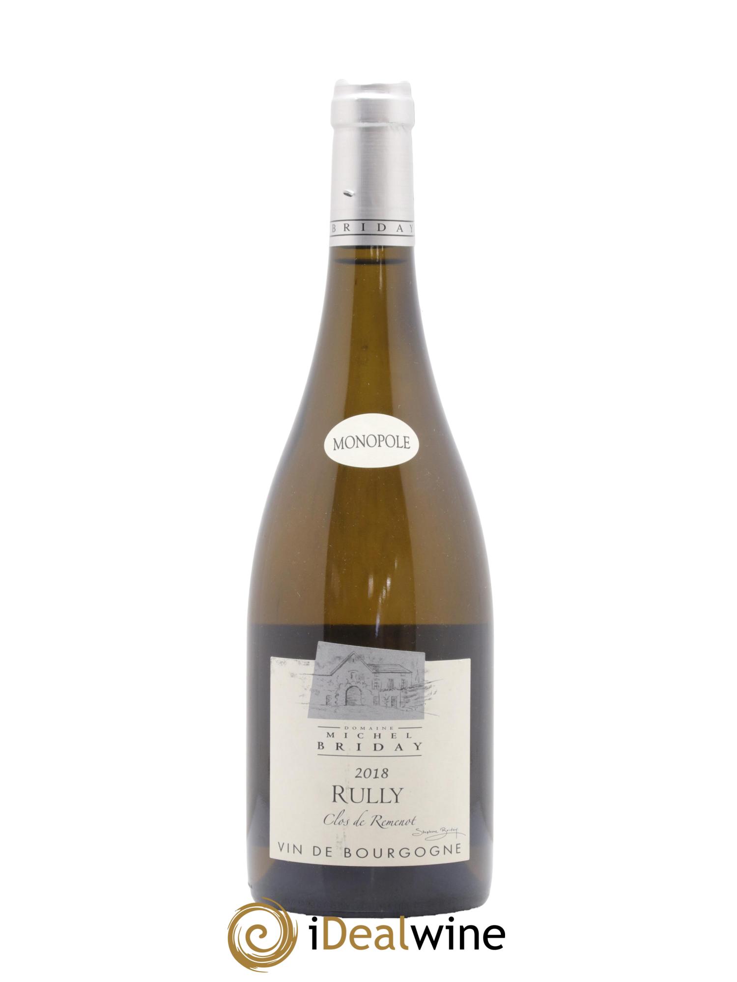 Rully Clos de Remenot Monopole Michel Briday 2018 - Posten von 1 Flasche - 0