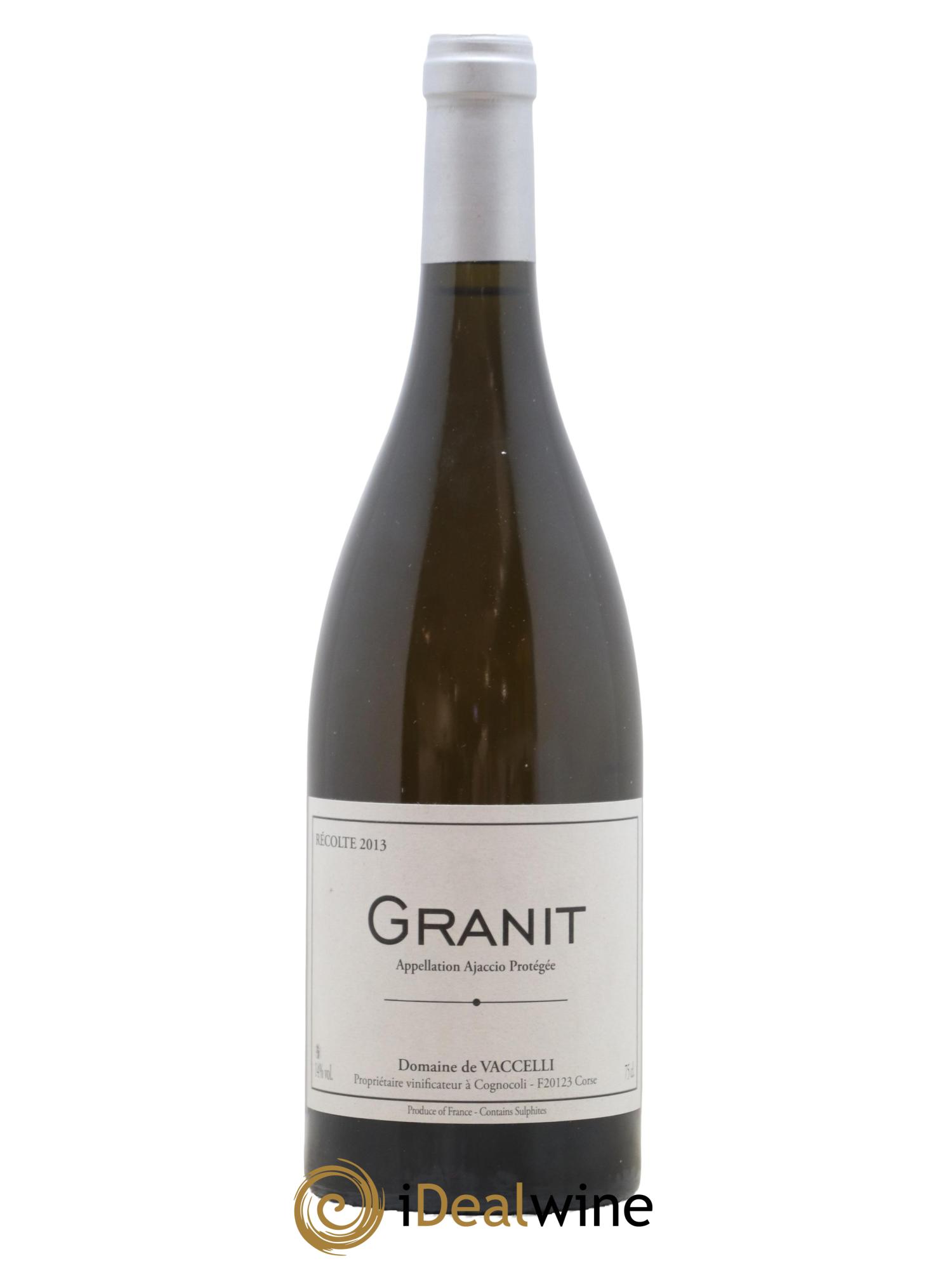 Ajaccio Granit Vaccelli 2013 - Lot de 1 bouteille - 0