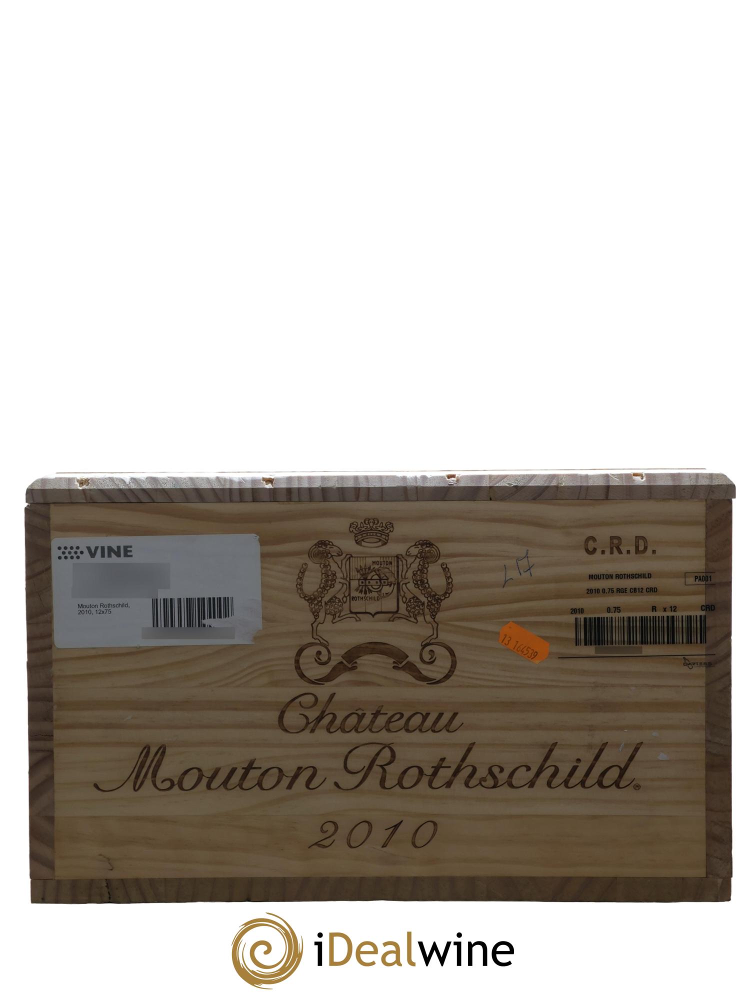 Château Mouton Rothschild 1er Grand Cru Classé 2010 - Lot of 12 bottles - 10