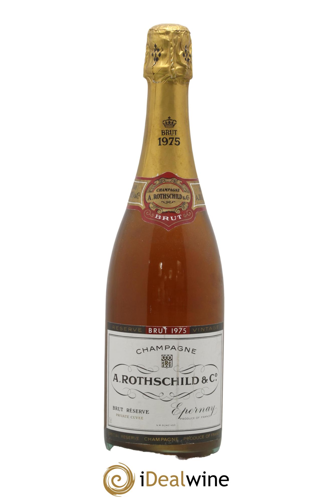 Brut Alfred Rothschild 1975 - Lot de 1 bouteille - 0