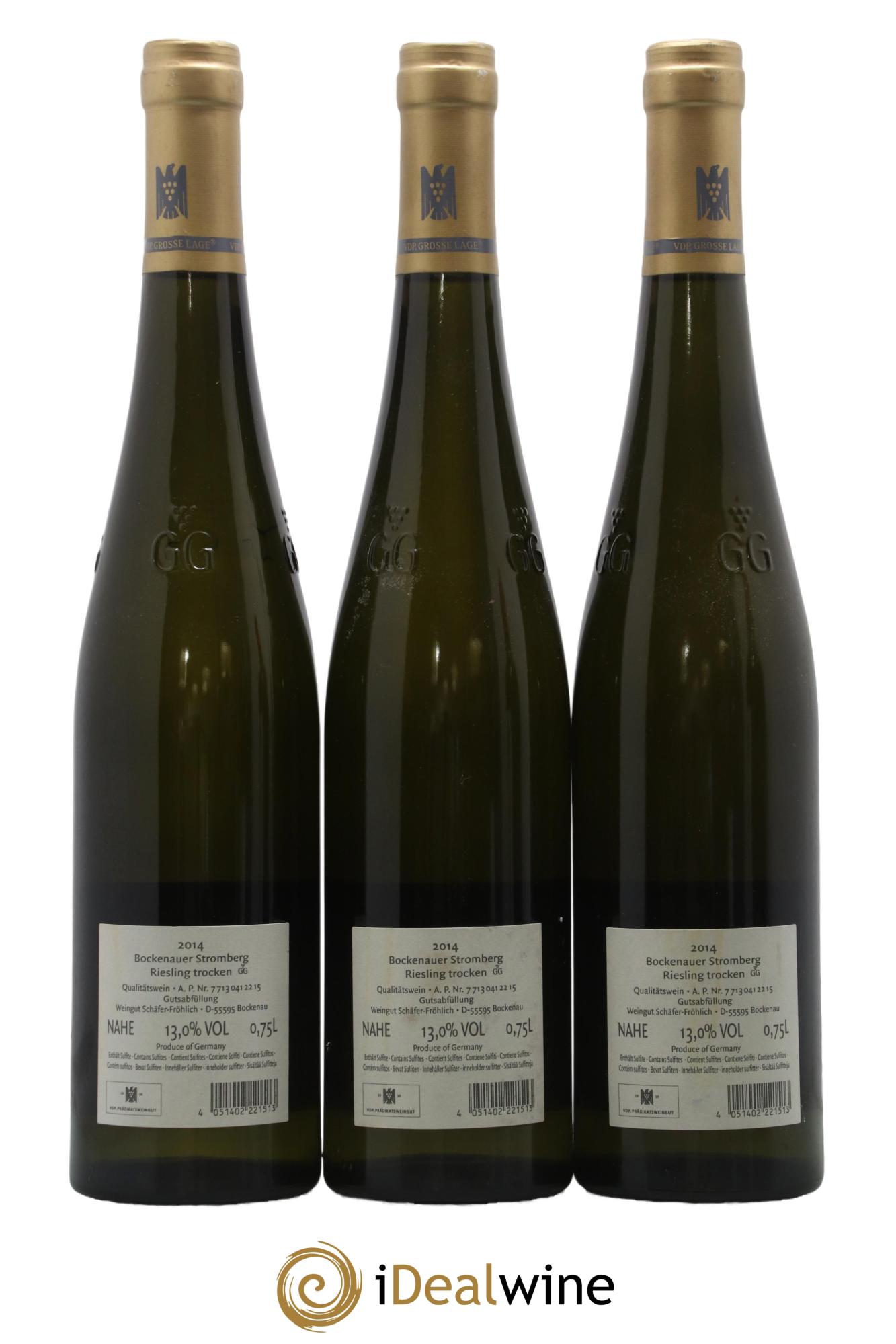 Allemagne Nahe Stromberg Grosses Gëwachs Schäfer-Fröhlich 2014 - Lotto di 3 bottiglie - 1