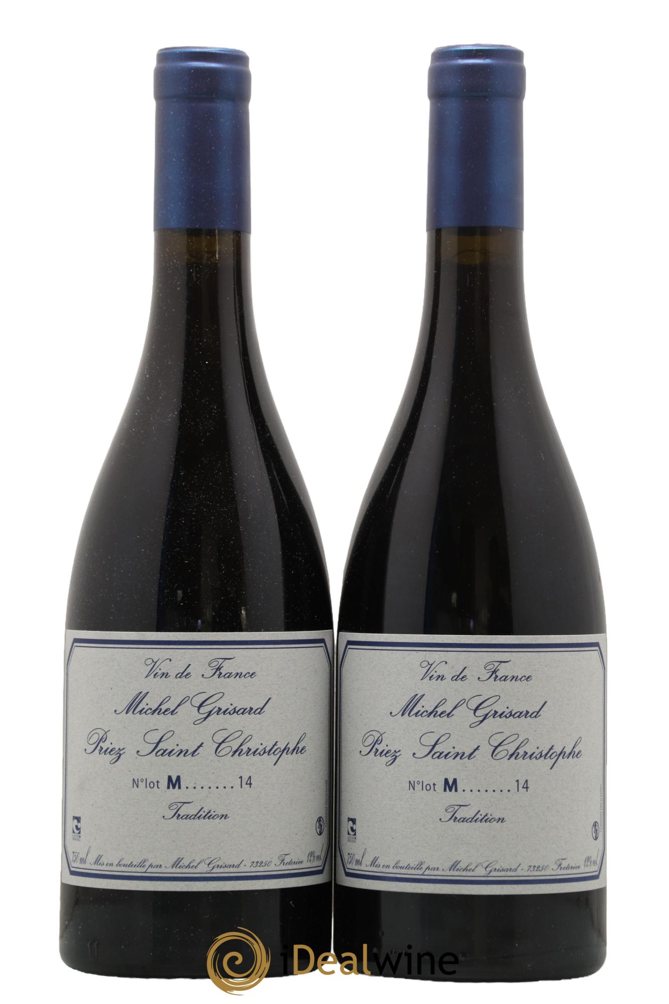 Vin de France Priez Saint Christophe Michel Grisard 2014 - Lot de 2 bouteilles - 0