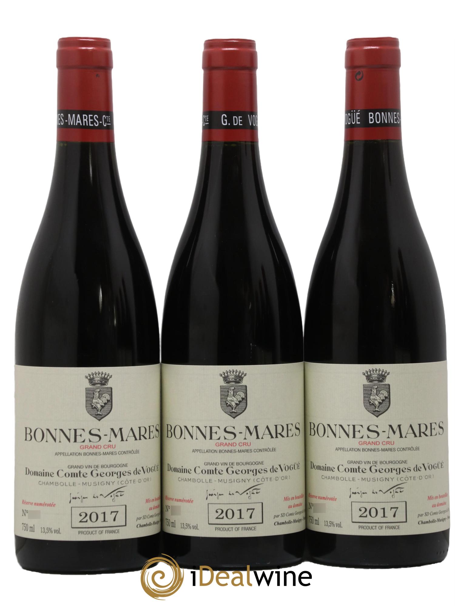 Bonnes-Mares Grand Cru Comte Georges de Vogüé 2017 - Lot de 3 bouteilles - 0