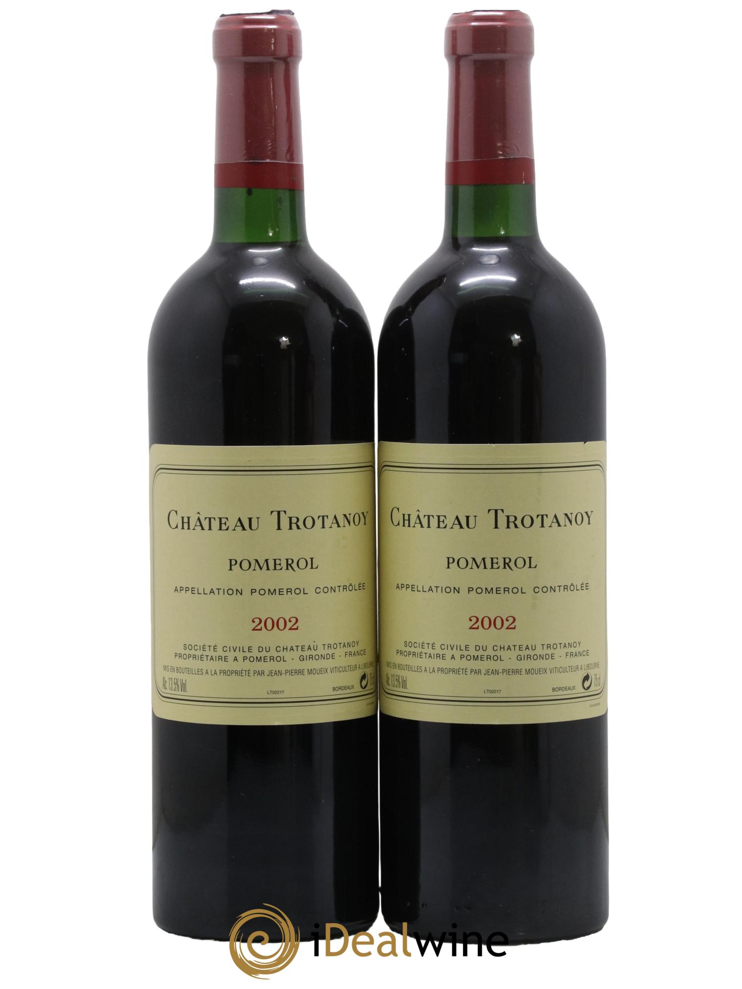 Château Trotanoy 2002 - Lot de 2 bouteilles - 0