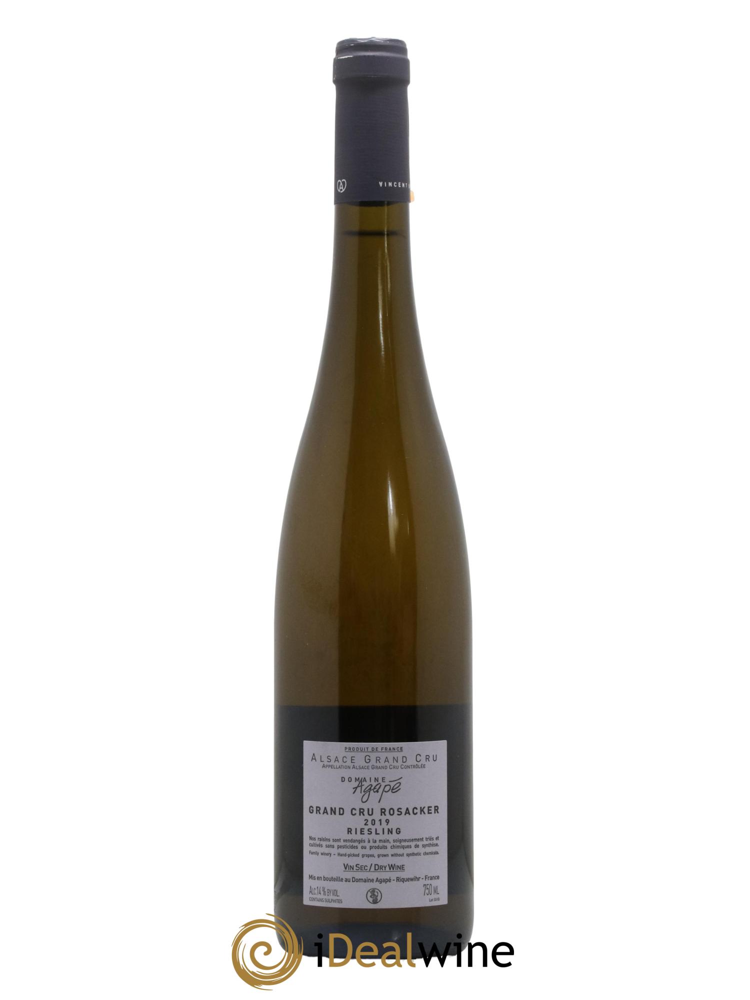 Alsace Grand Cru Riesling Rosacker Domaine Agapé 2019 - Posten von 1 Flasche - 1
