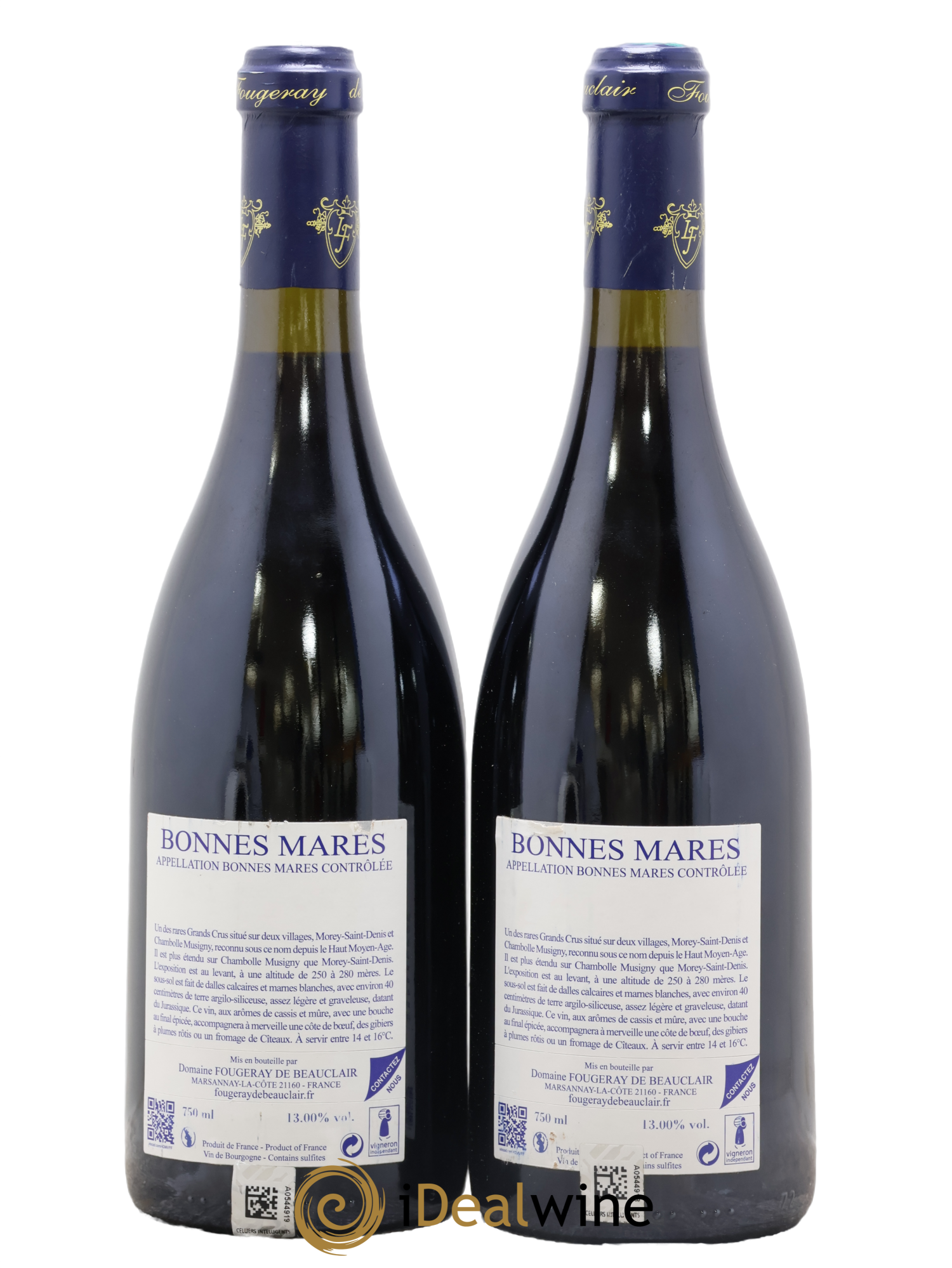 Bonnes-Mares Grand Cru Fougeray de Beauclair (Domaine) 2010 - Lot de 1 bouteille - 1