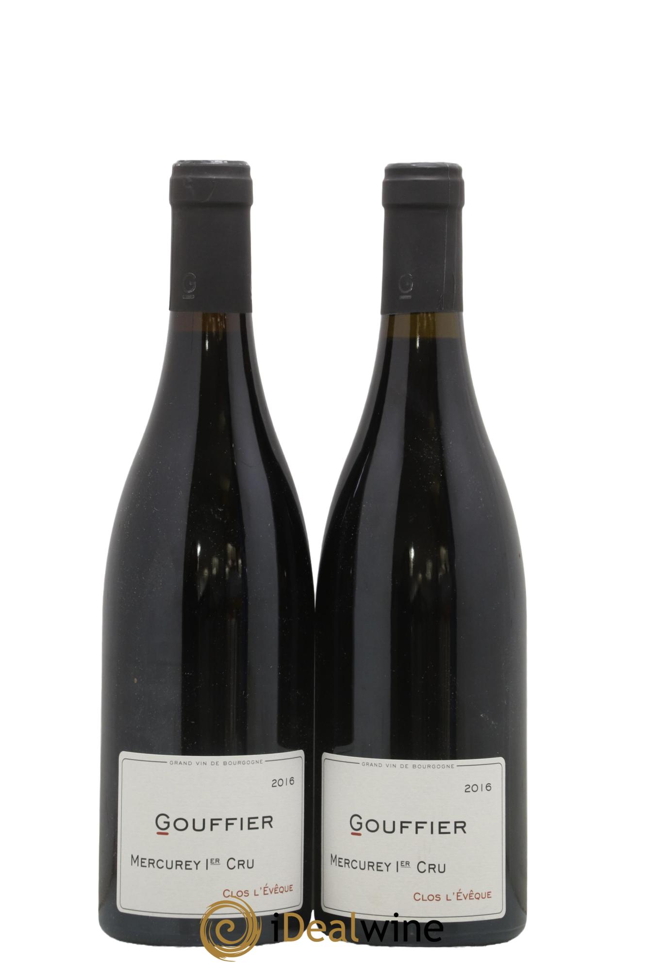Mercurey 1er Cru Clos l'Evêque Gouffier 2016 - Lot de 2 bouteilles - 0