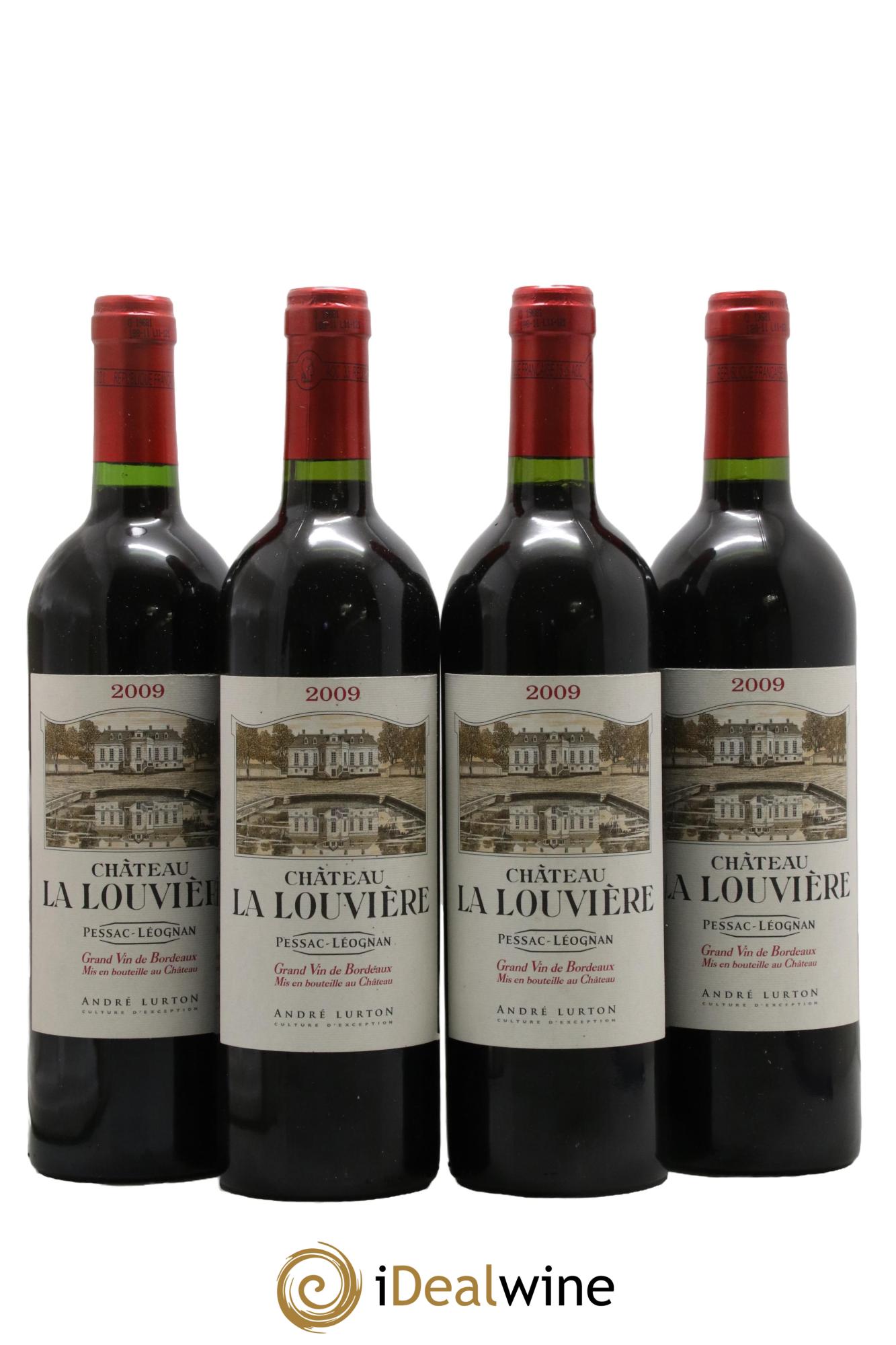 Château la Louvière 2009 - Lot of 4 bottles - 0