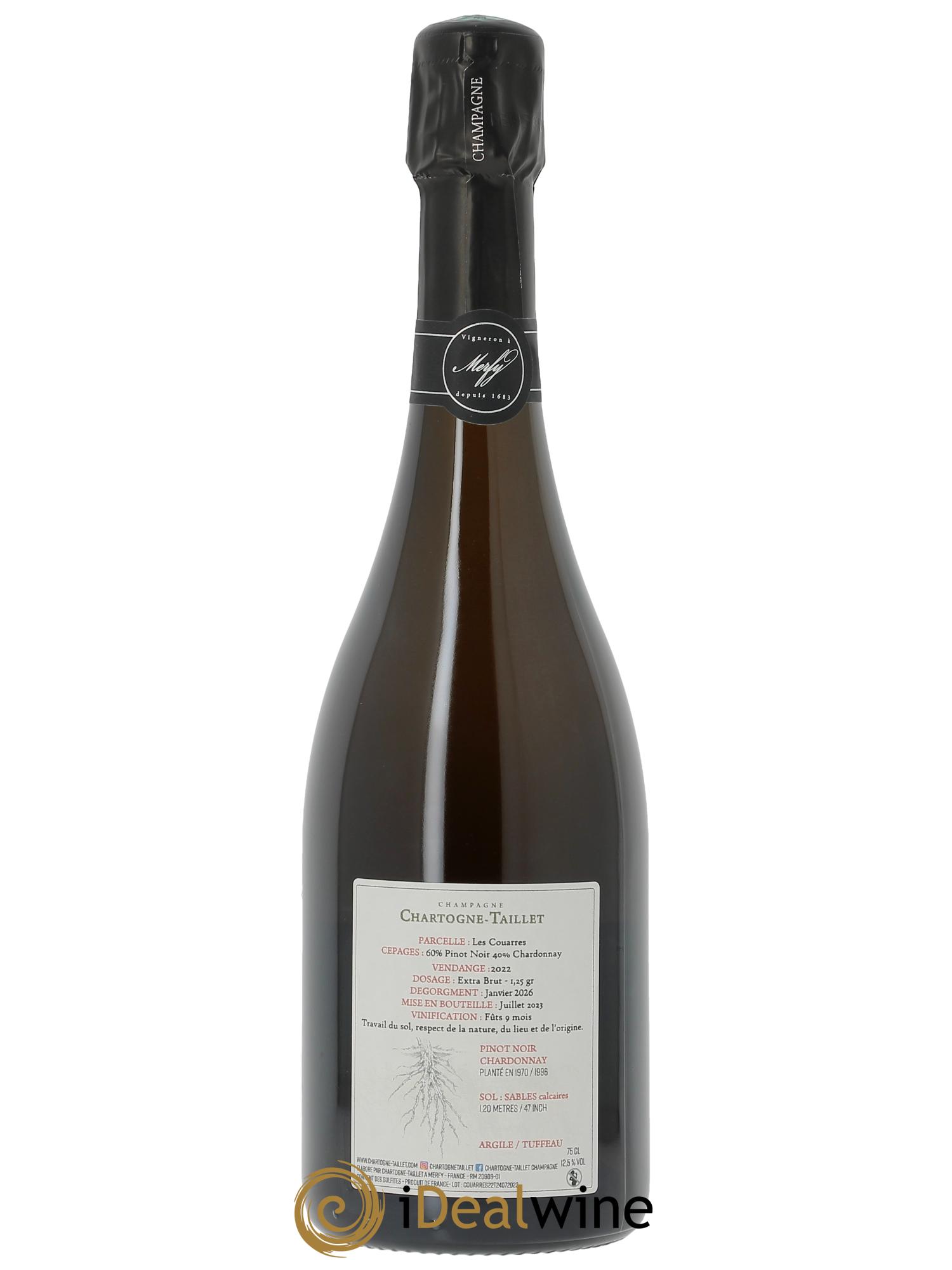 Les Couarres Extra-Brut Chartogne-Taillet 2022 - Lot of 1 bottle - 1