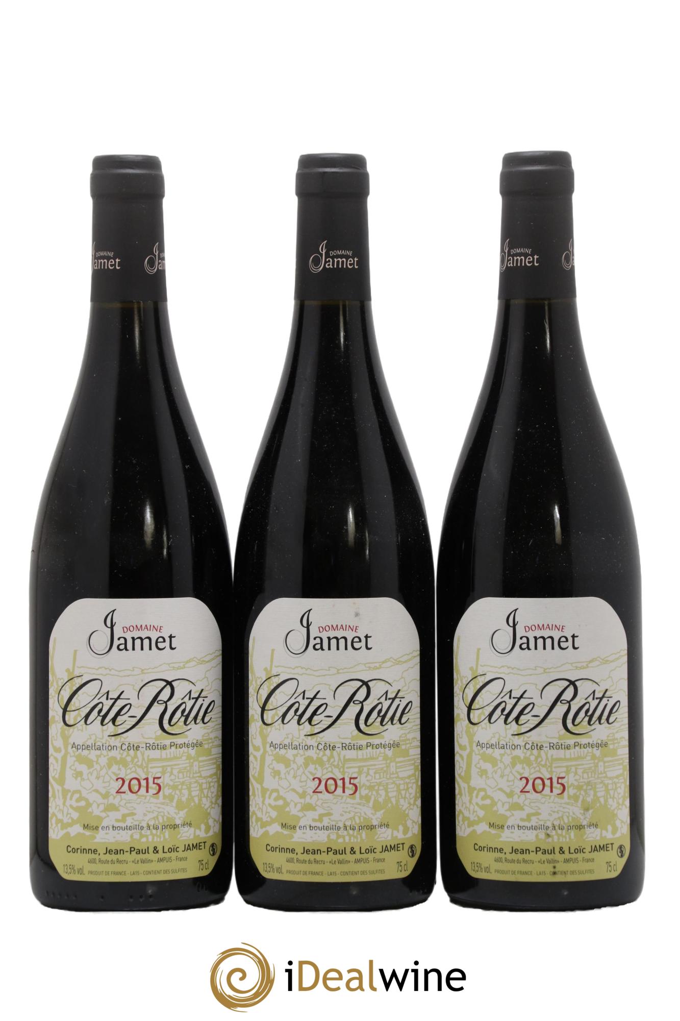 Côte-Rôtie Jamet (Domaine) 2015 - Lotto di 3 bottiglie - 0