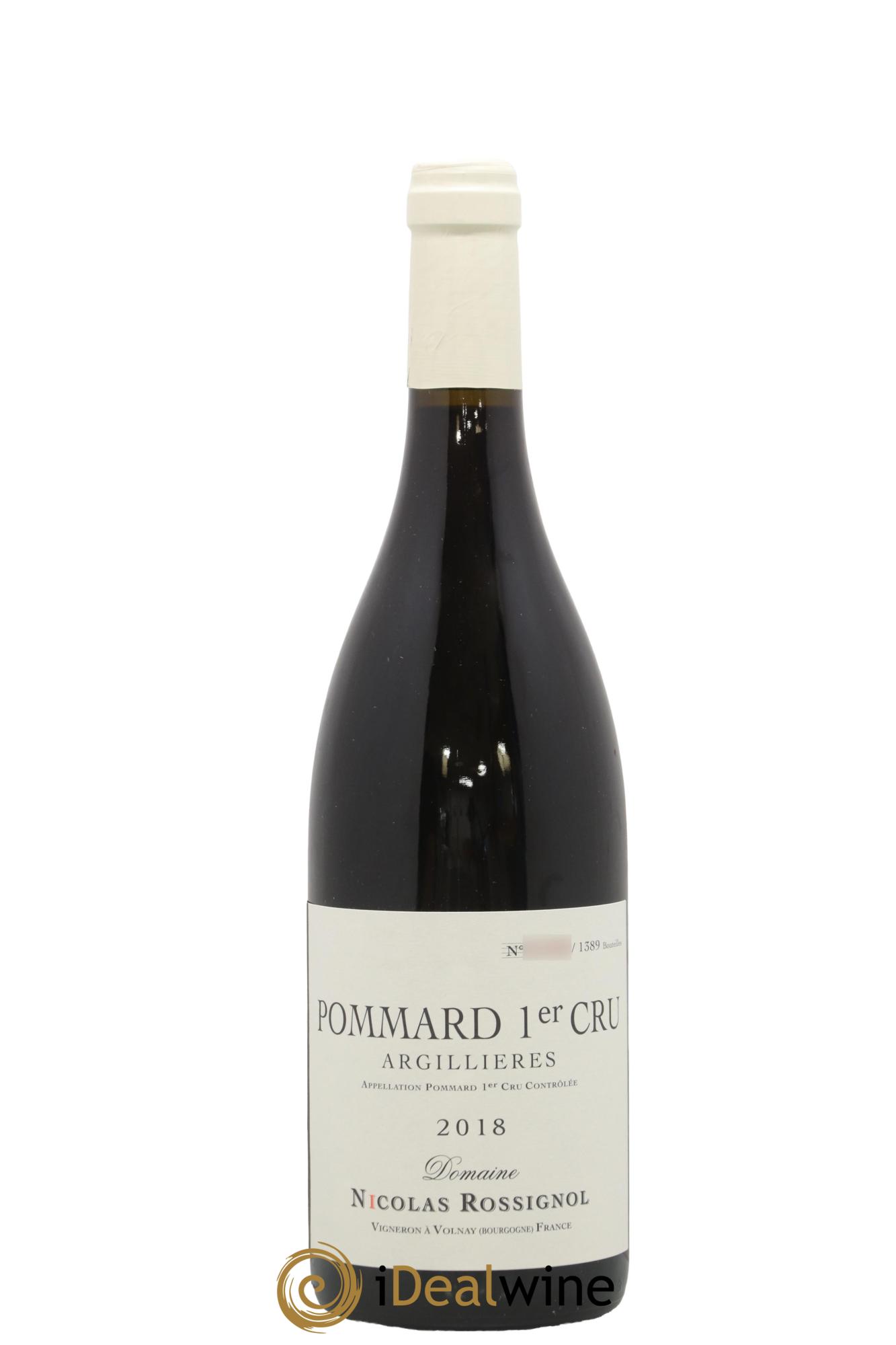 Pommard 1er Cru Les Argillières Nicolas Rossignol 2018 - Lot de 1 bouteille - 0