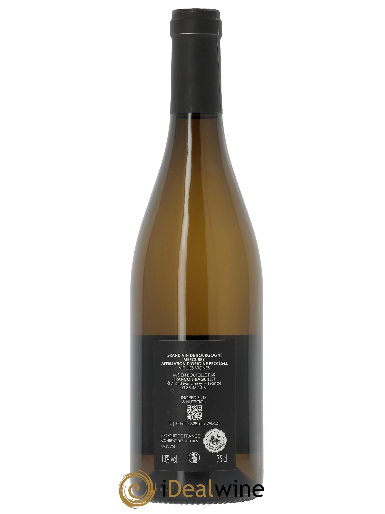 Mercurey Vieilles Vignes François Raquillet  2024 - Lot of 1 bottle - 1