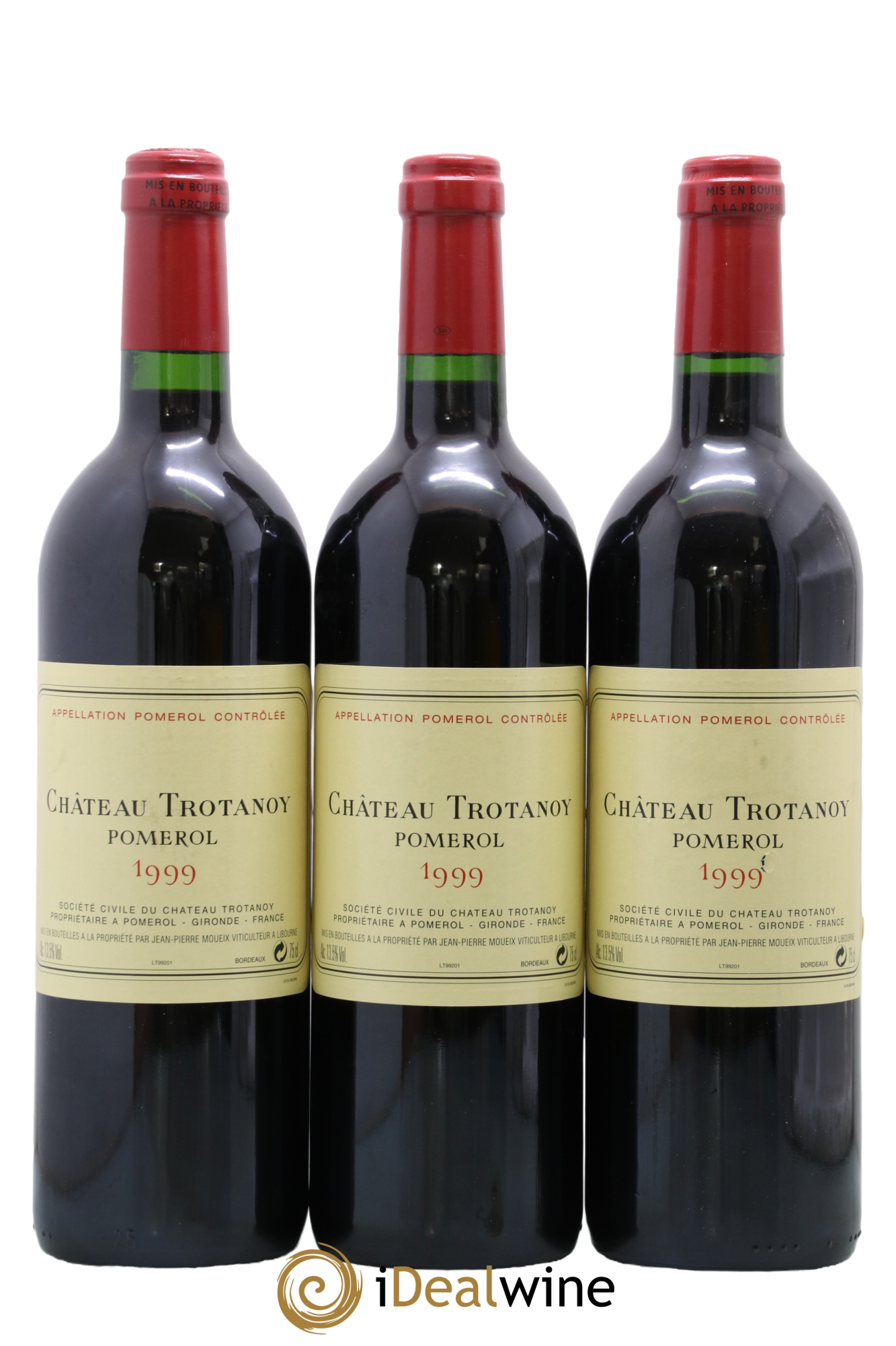 Château Trotanoy 1999 - Lot of 3 bottles - 0