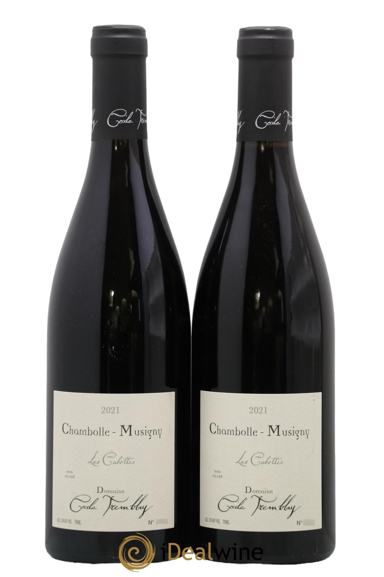Chambolle-Musigny Les Cabottes Cécile Tremblay 2021 - Lot of 2 bottles - 0