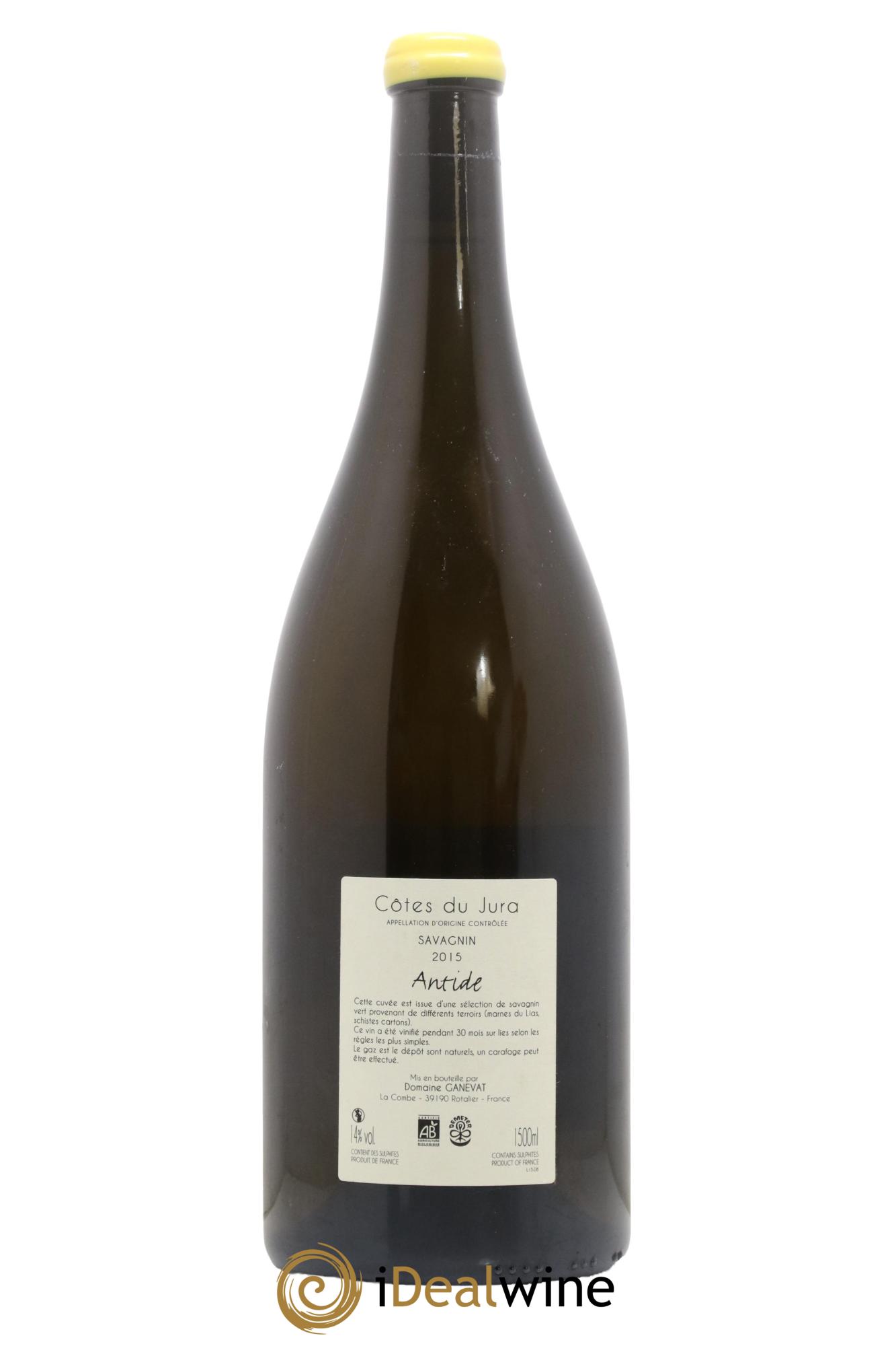 Côtes du Jura Savagnin Antide Jean-François Ganevat (Domaine) 2015 - Lot de 1 magnum - 1
