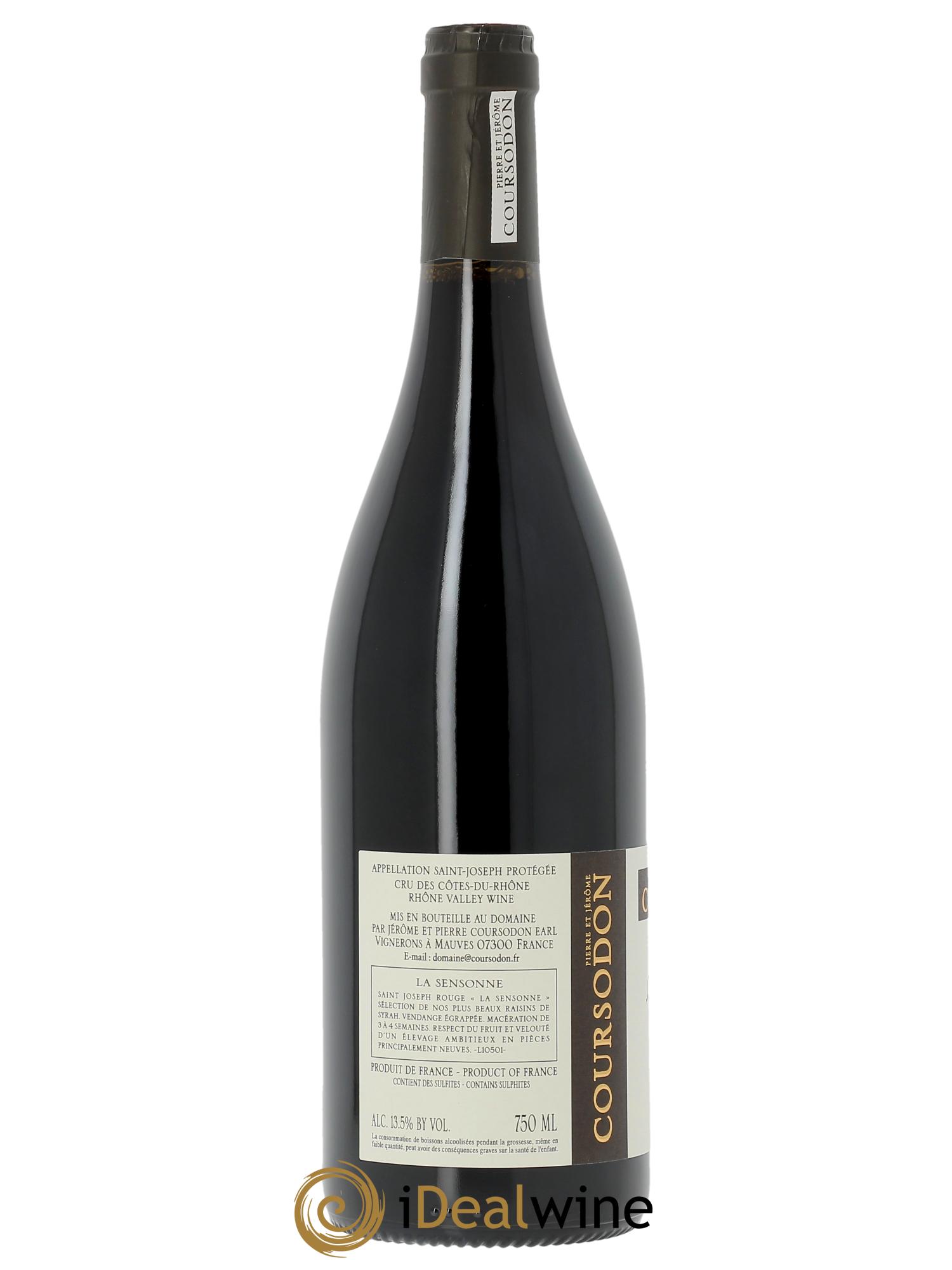 Saint-Joseph La Sensonne Pierre et Jérôme Coursodon 2023 - Lot de 1 bouteille - 1