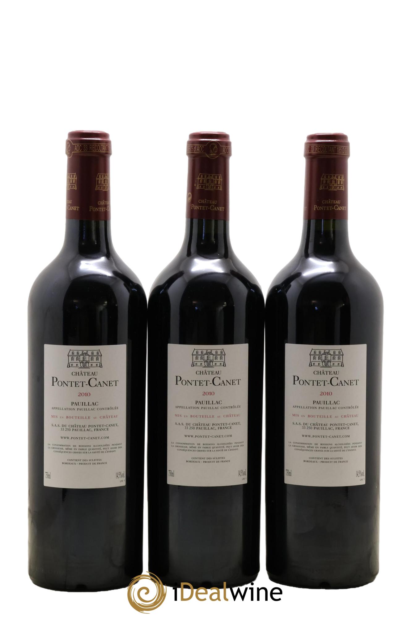 Château Pontet Canet 5ème Grand Cru Classé 2010 - Lot de 12 bouteilles - 2