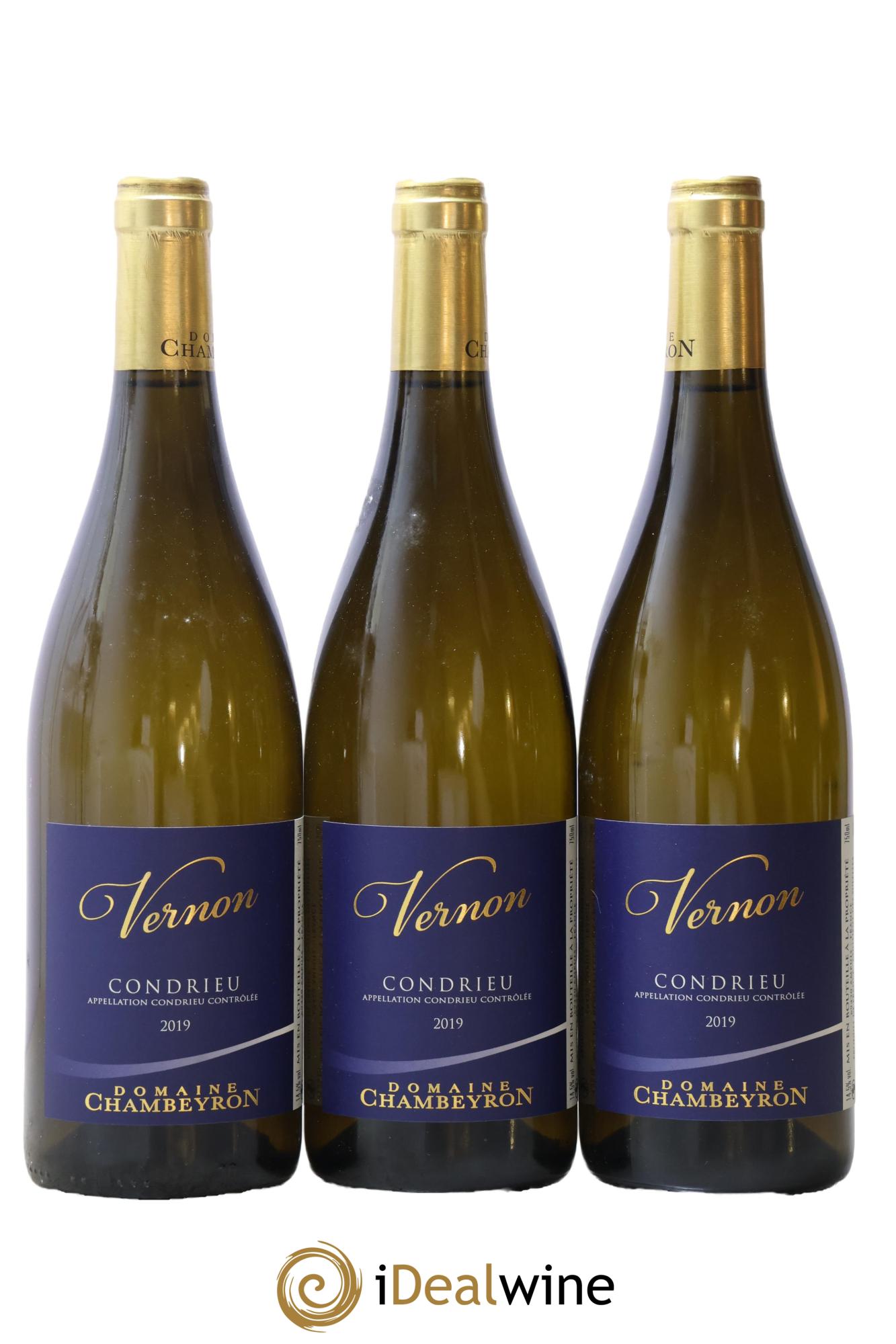 Condrieu Coteaux De Vernon Domaine Chambeyron 2019 - Lot de 3 bouteilles - 0