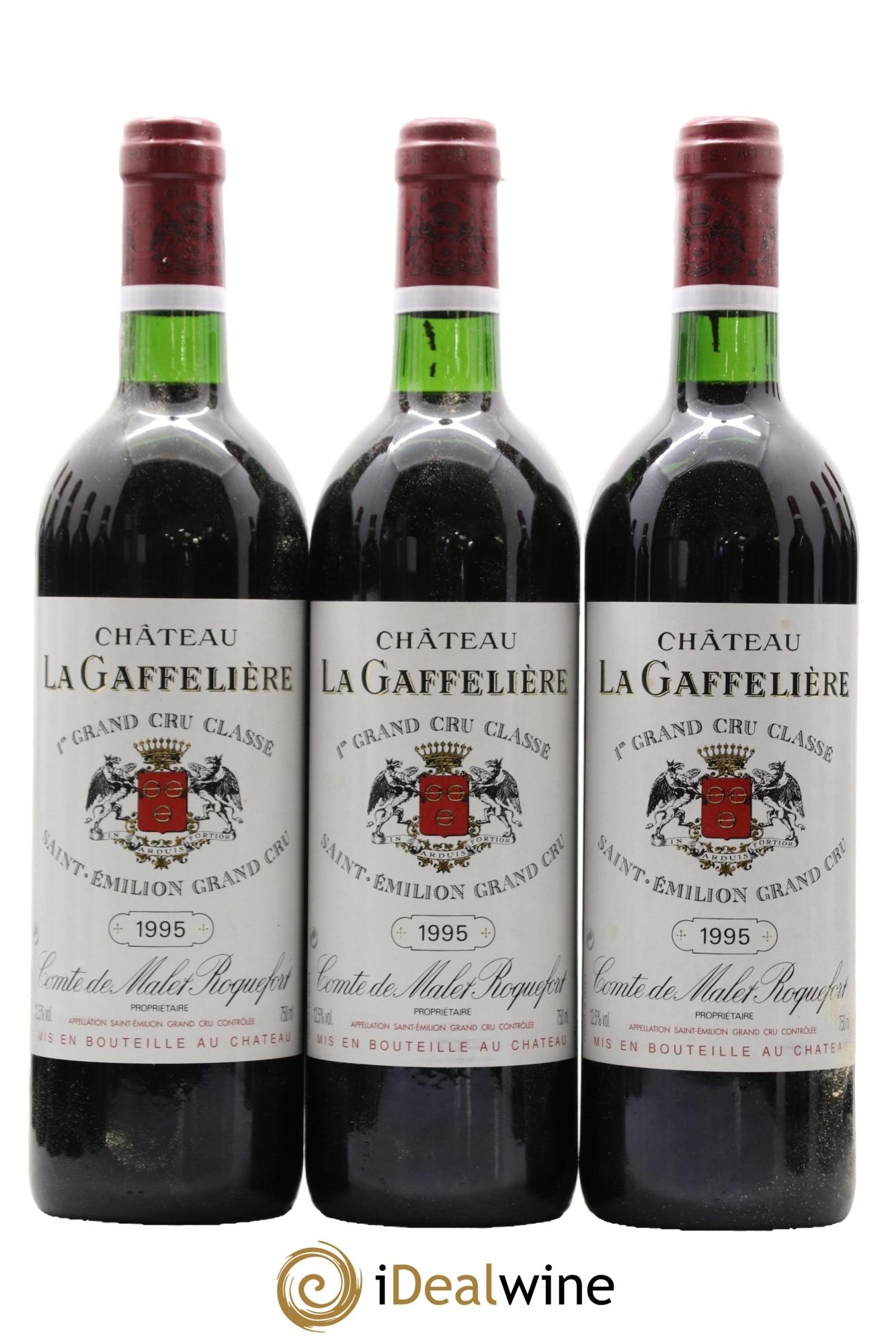 Château la Gaffelière 1er Grand Cru Classé B 1995 - Lot de 12 bouteilles - 1