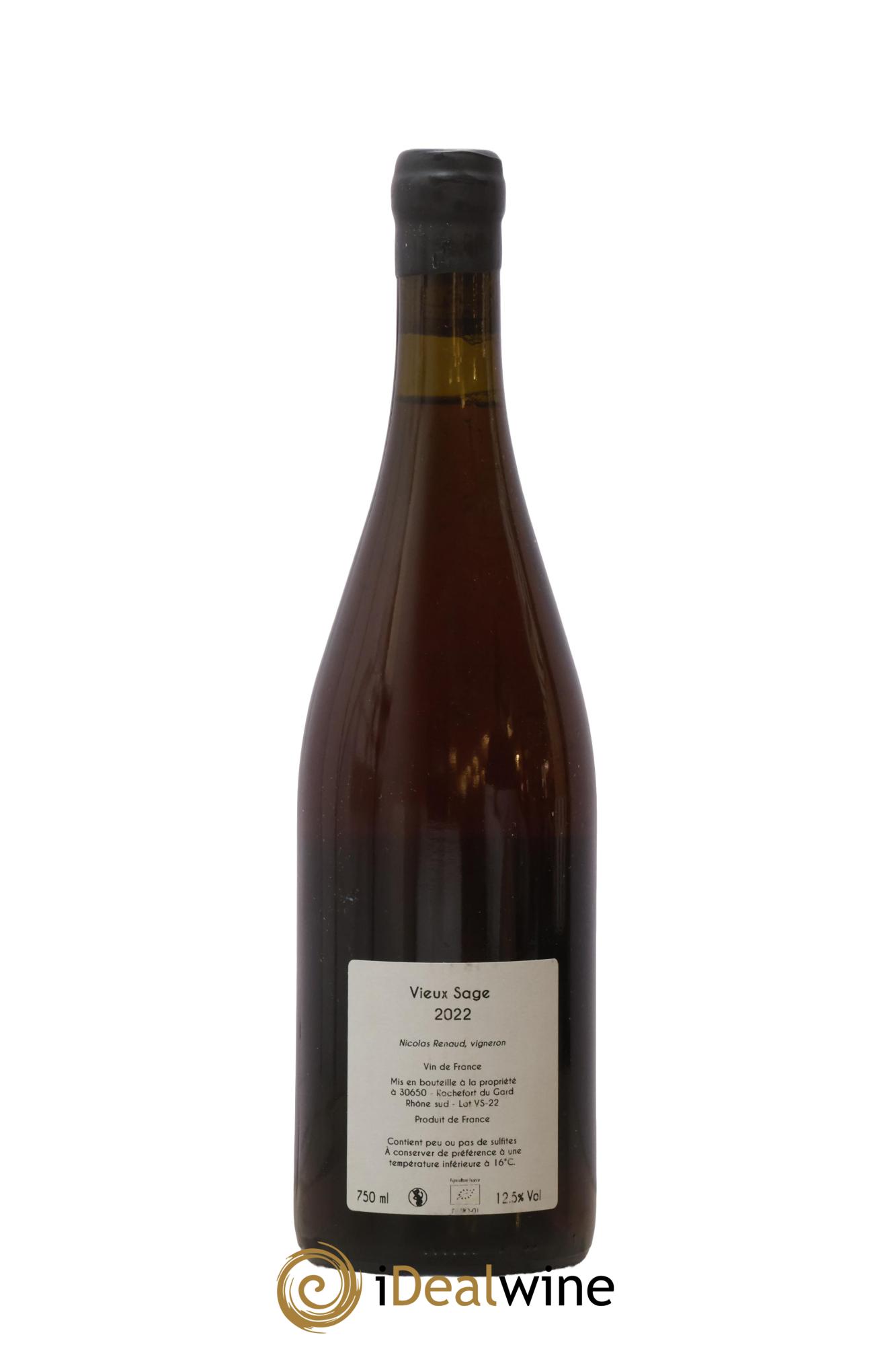 Vin de France Vieux Sage Clos des Grillons 2022 - Lot de 1 bouteille - 1