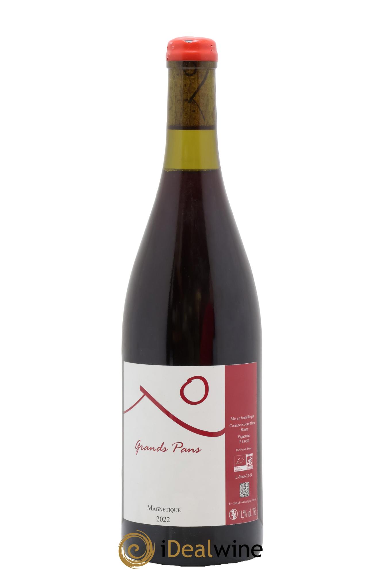 Vin de France Grands Pans Magnétique Corinne Et Jean-Marie Bonny 2022 - Lot of 1 bottle - 0