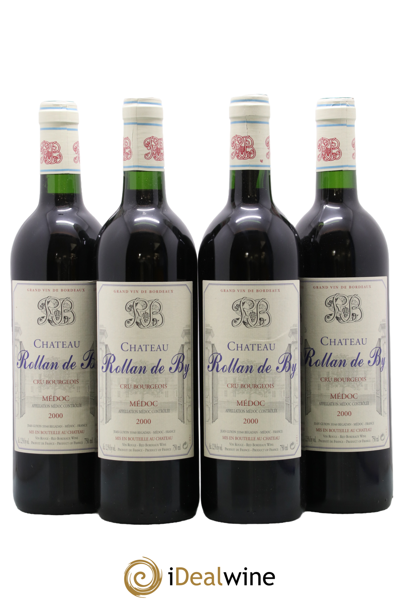 Château Rollan de By Cru Bourgeois 2000 - Lot of 4 bottles - 0