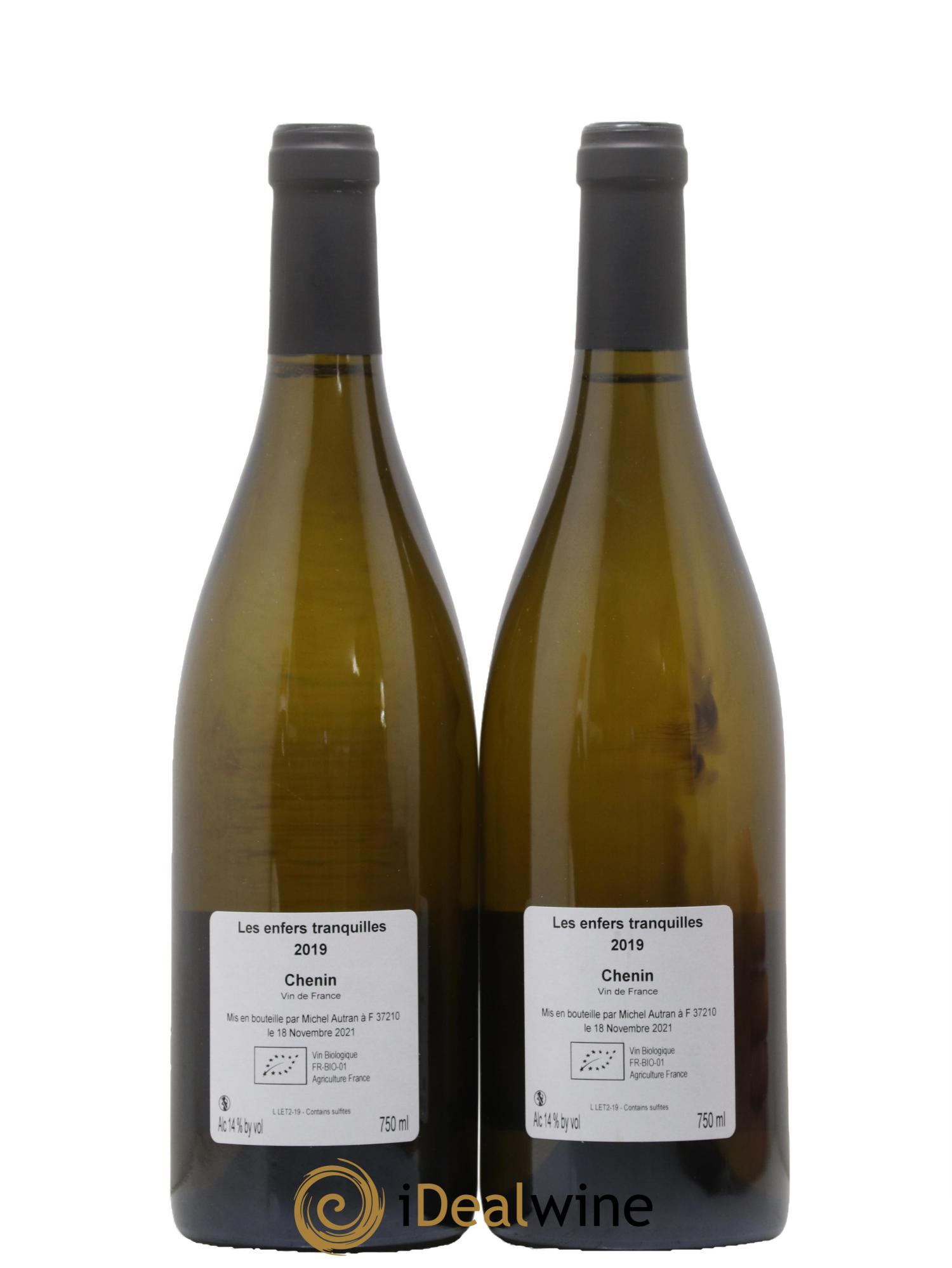 Vin de France Les Enfers Tranquilles Michel Autran 2019 - Lot de 2 bouteilles - 1
