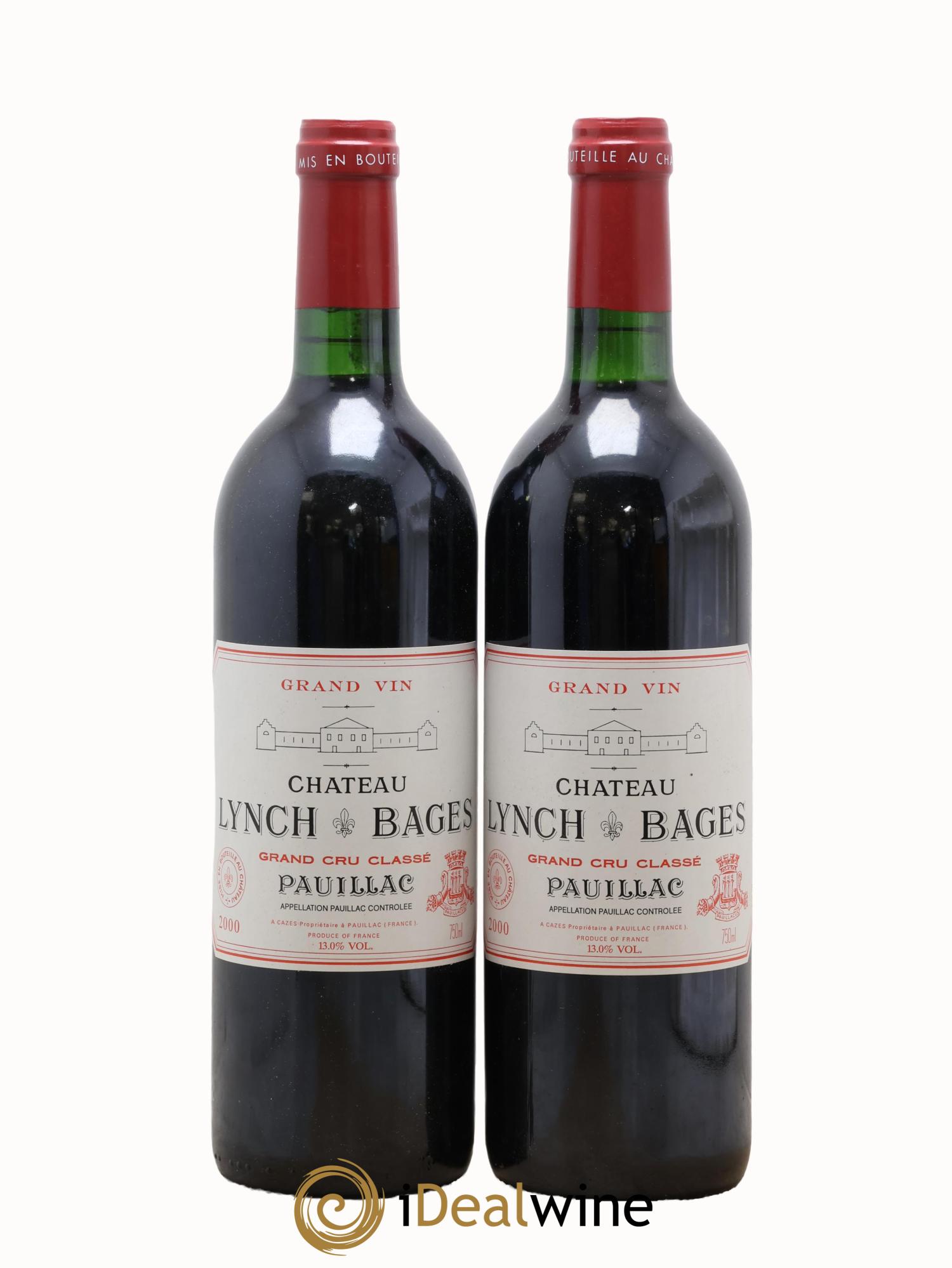 Château Lynch Bages 5ème Grand Cru Classé 2000 - Lot of 2 bottles - 0