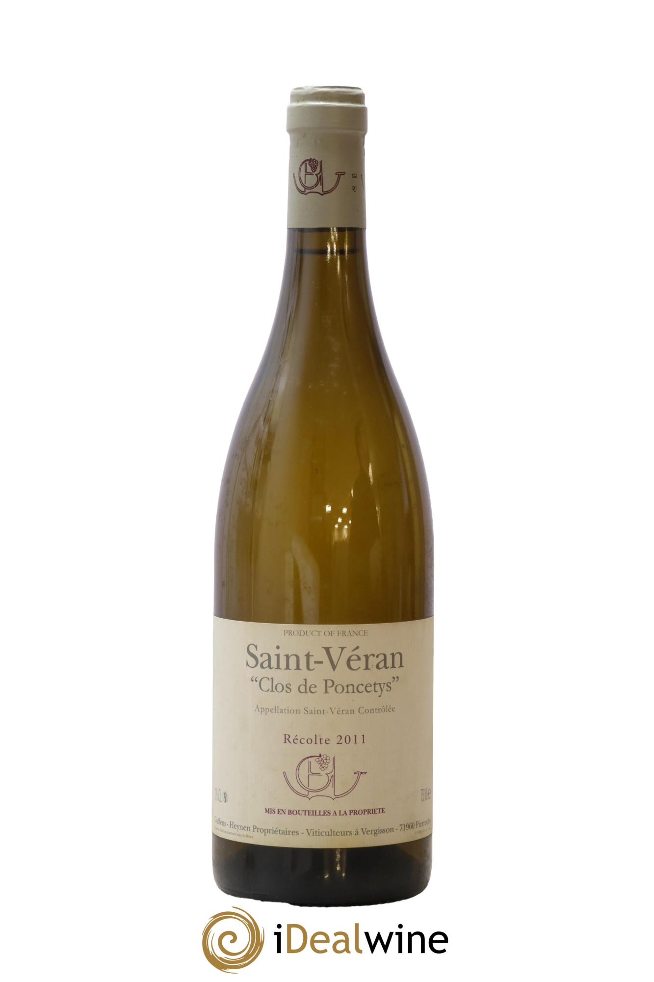 Saint-Véran Clos de Poncetys Guffens-Heynen 2011 - Lot de 1 bouteille - 0