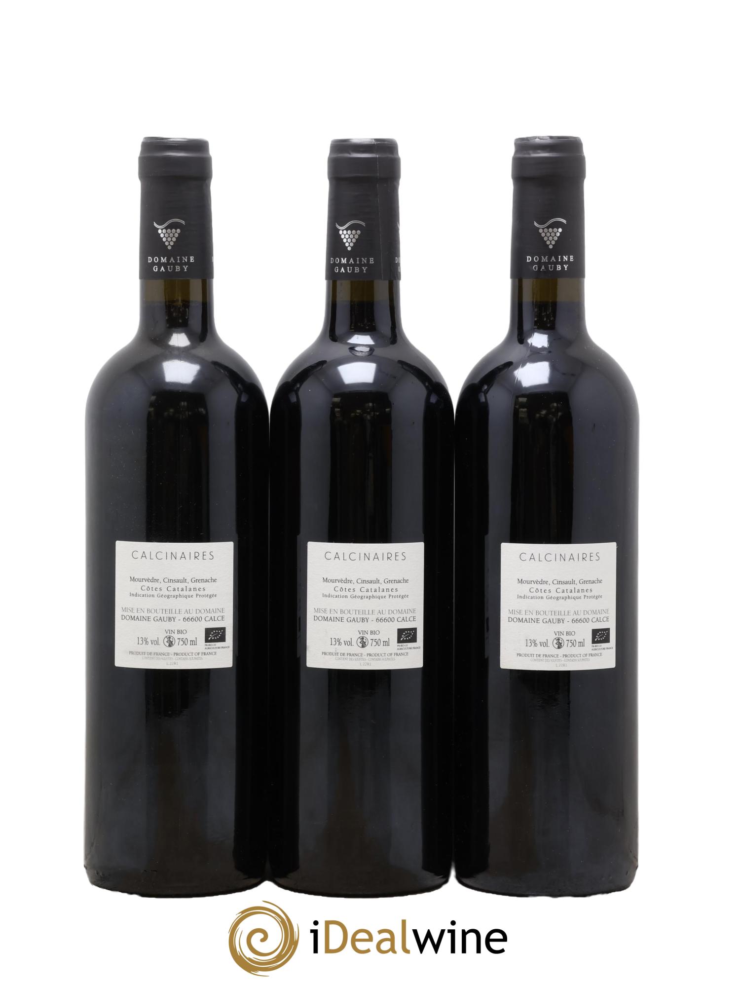 Côtes Catalanes Les Calcinaires Gauby (Domaine) 2022 - Lot de 3 bouteilles - 1