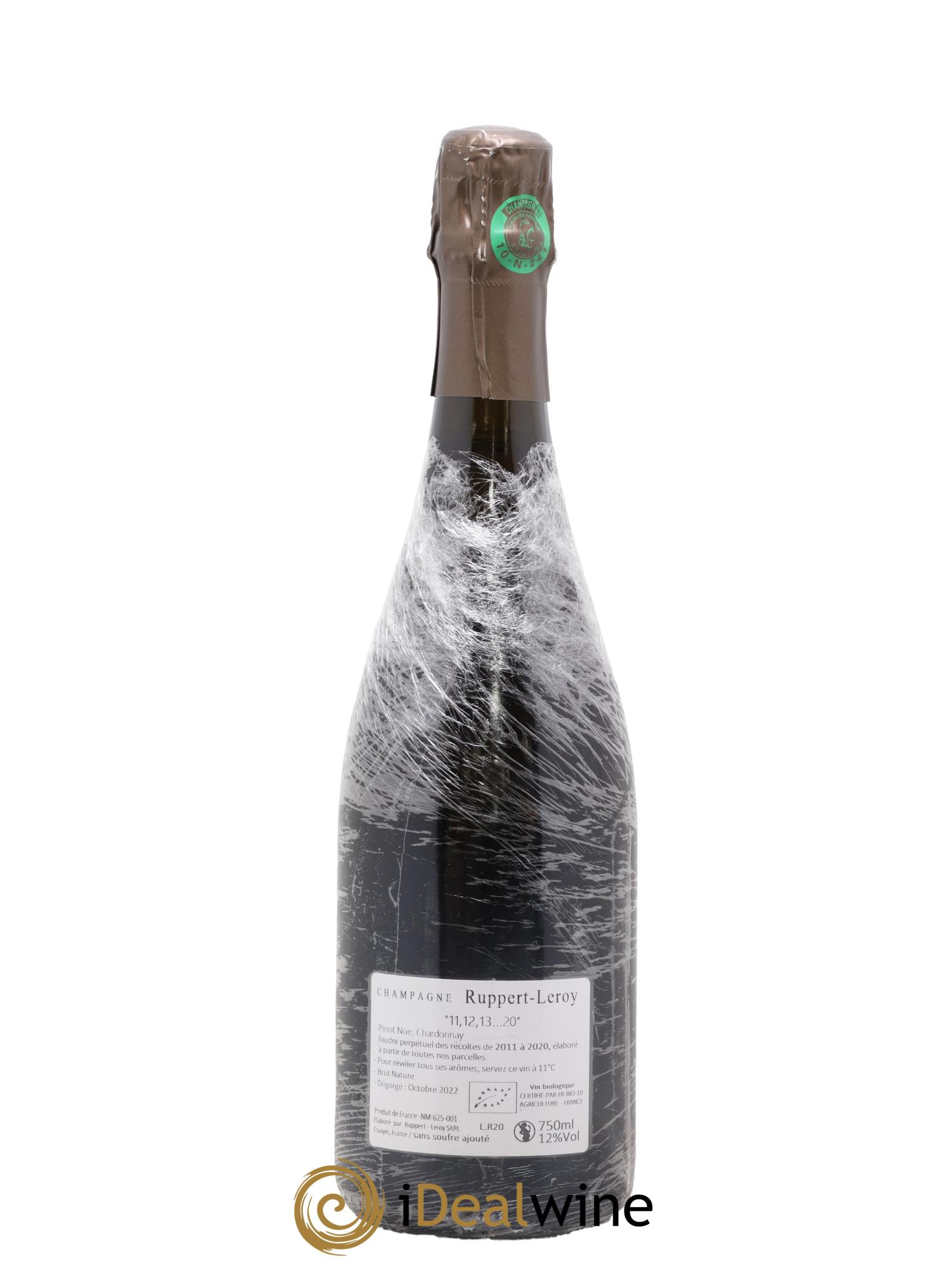 11,12,13... Brut Nature Ruppert-Leroy - Posten von 1 Flasche - 1