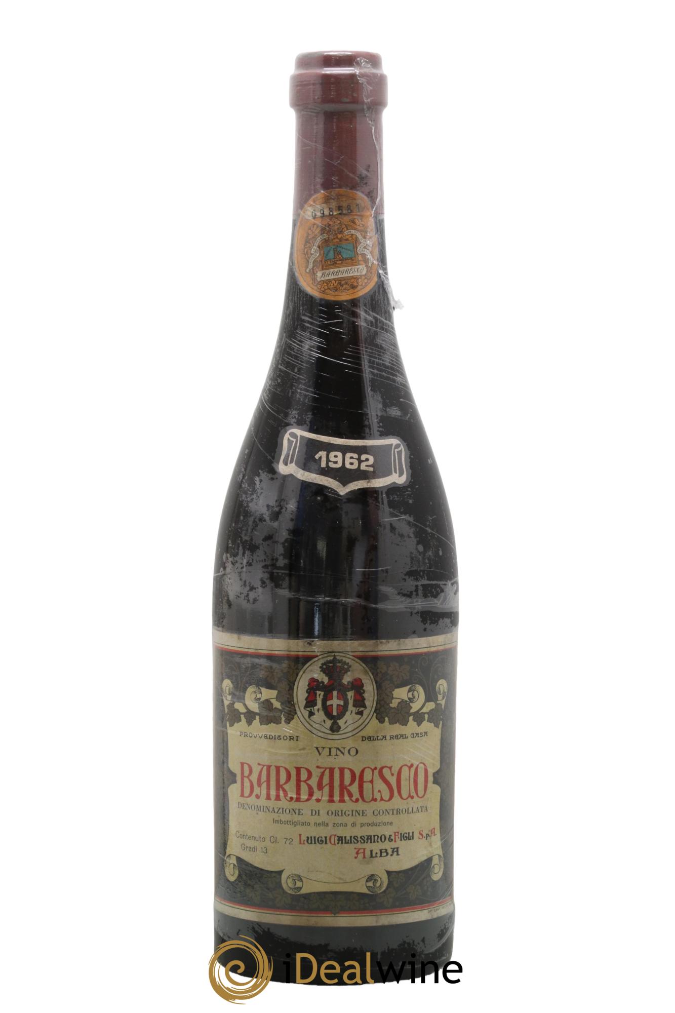 Barbaresco DOCG Luigi Calissano 1962 - Lot de 1 bouteille - 0