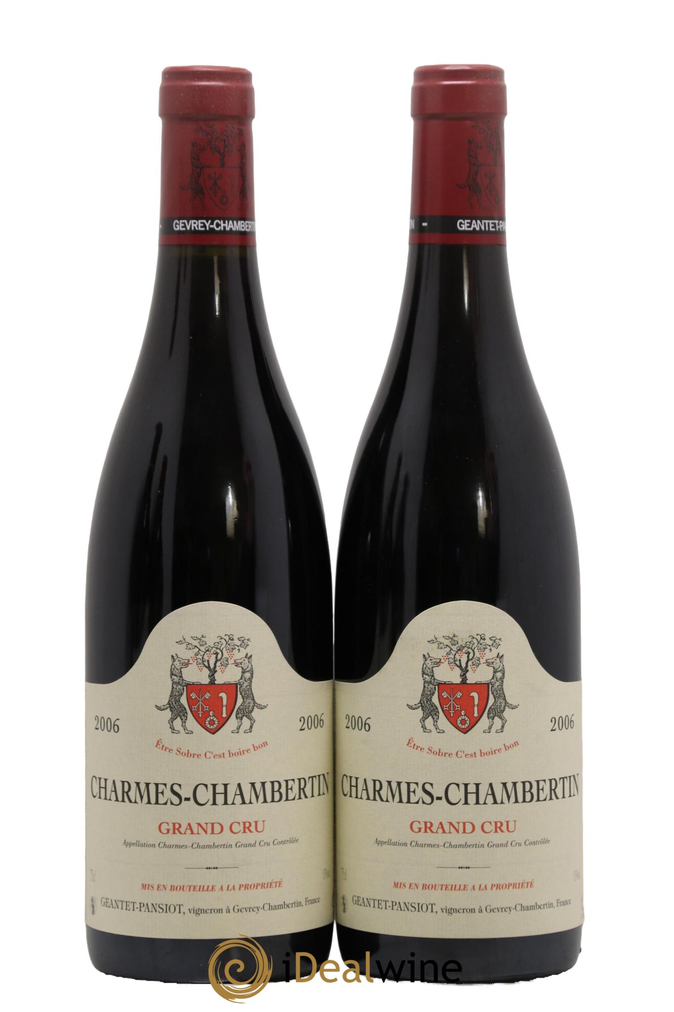 Charmes-Chambertin Grand Cru Geantet-Pansiot 2006 - Lotto di 2 bottiglie - 0