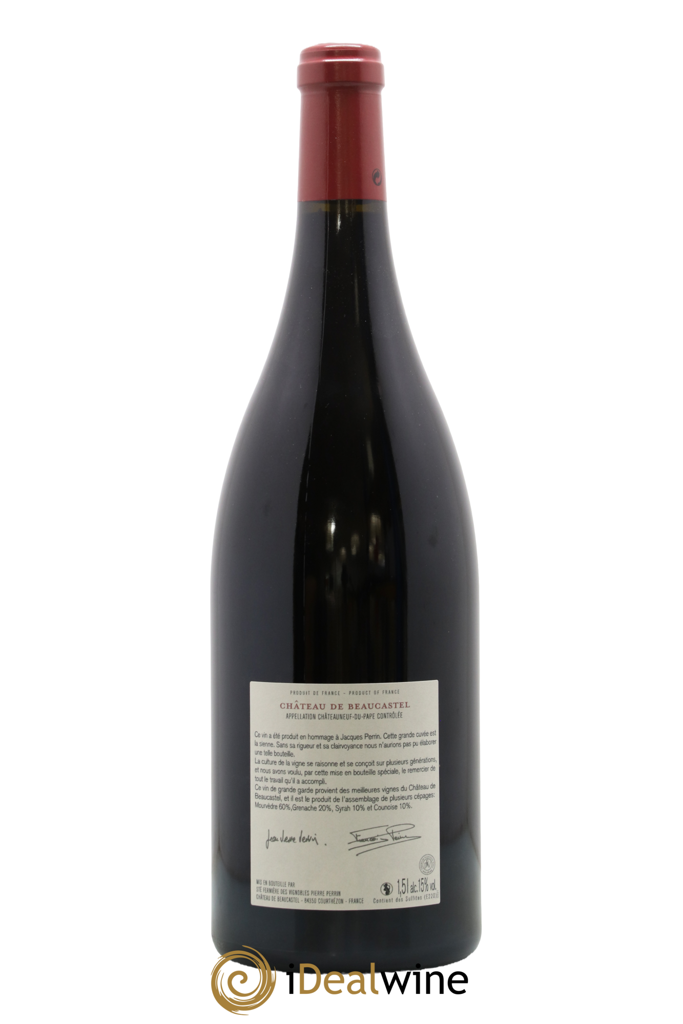 Châteauneuf-du-Pape Château de Beaucastel Hommage à Jacques Perrin Famille Perrin 2010 - Posten von 1 Magnum - 1